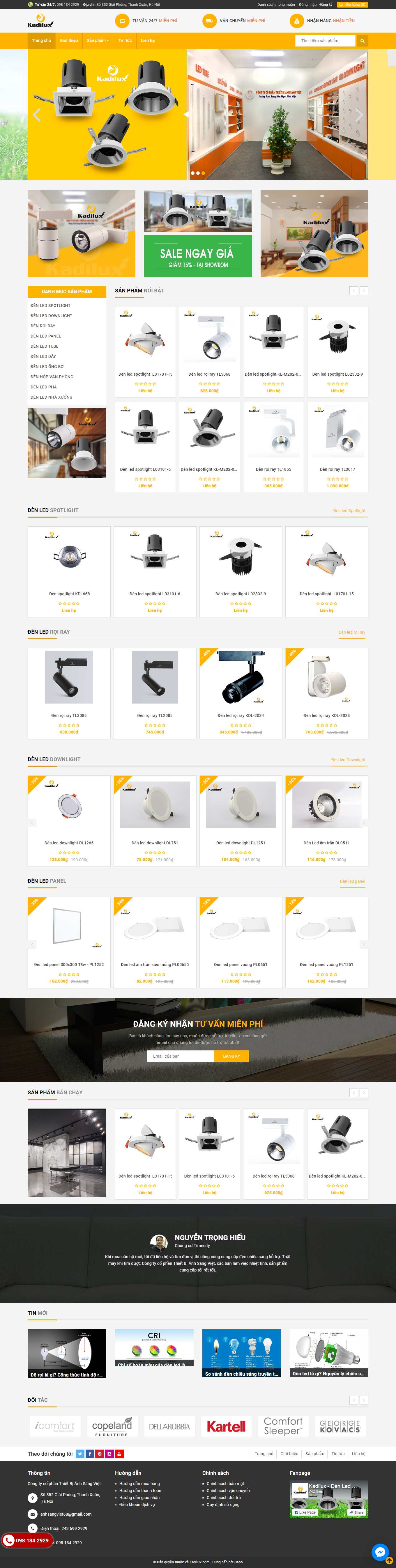 Thiết kế Website Web Long An - kadiluxcom