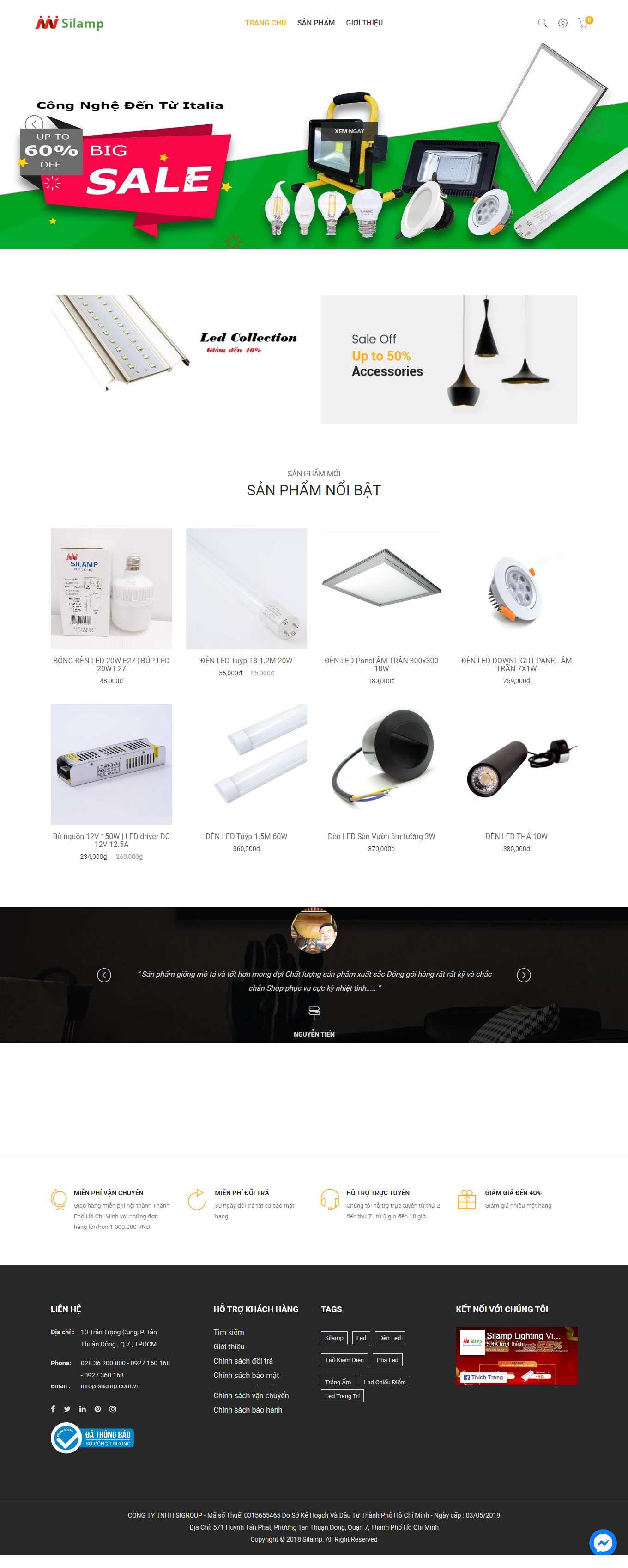Thiết kế Website Web Long An - silampcomvn
