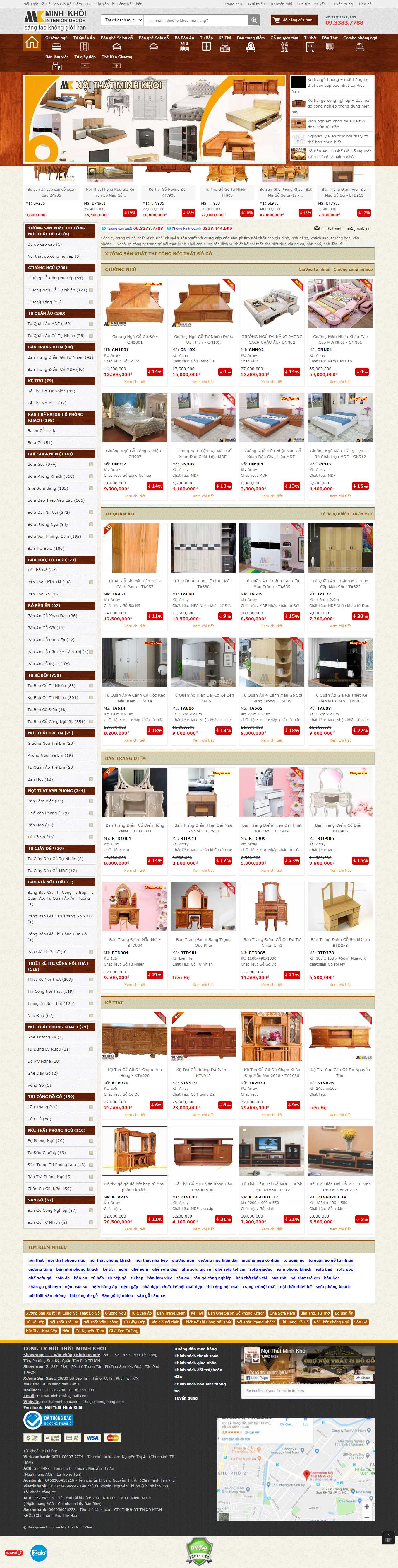 [sieuthida] Thiết kế Website Web Nam Định - noithatminhkhoicom