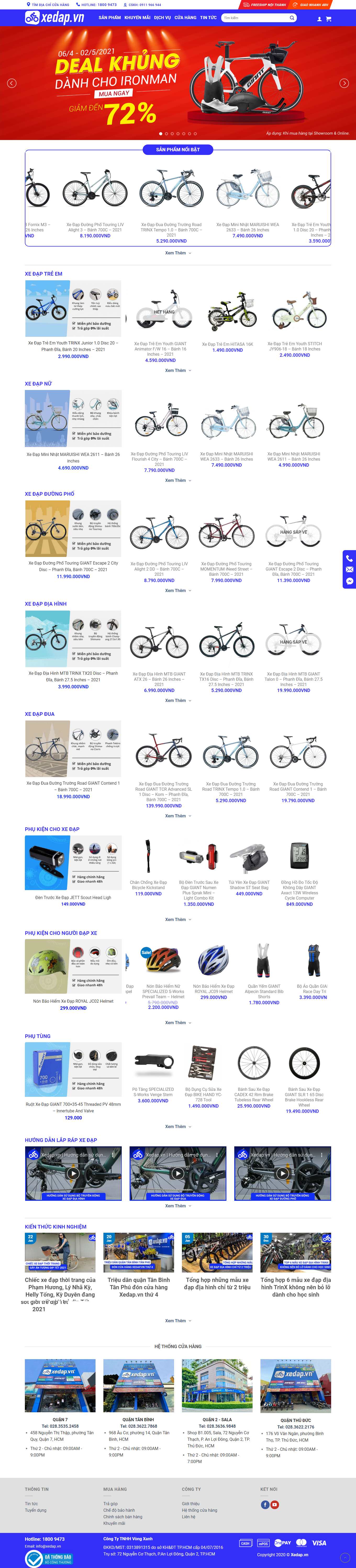 [dulichsinhcafe] Thiết kế Website Web Ninh Bình - xedapvn