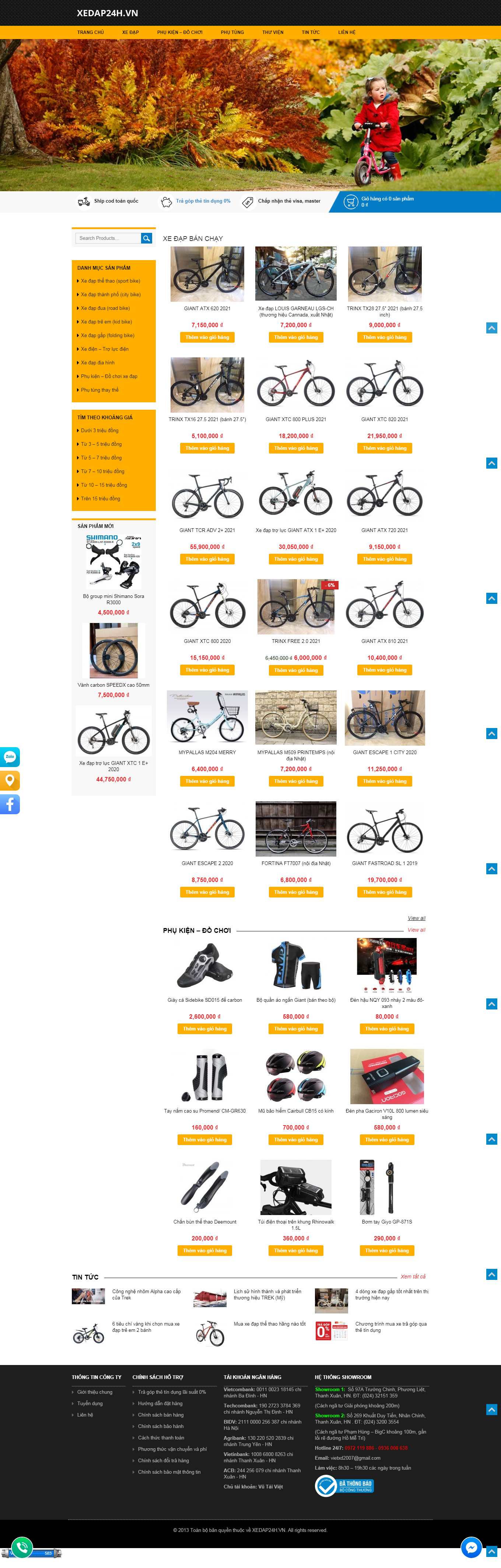 [dulichsinhcafe] Thiết kế Website Web Ninh Bình - xedap24hvn