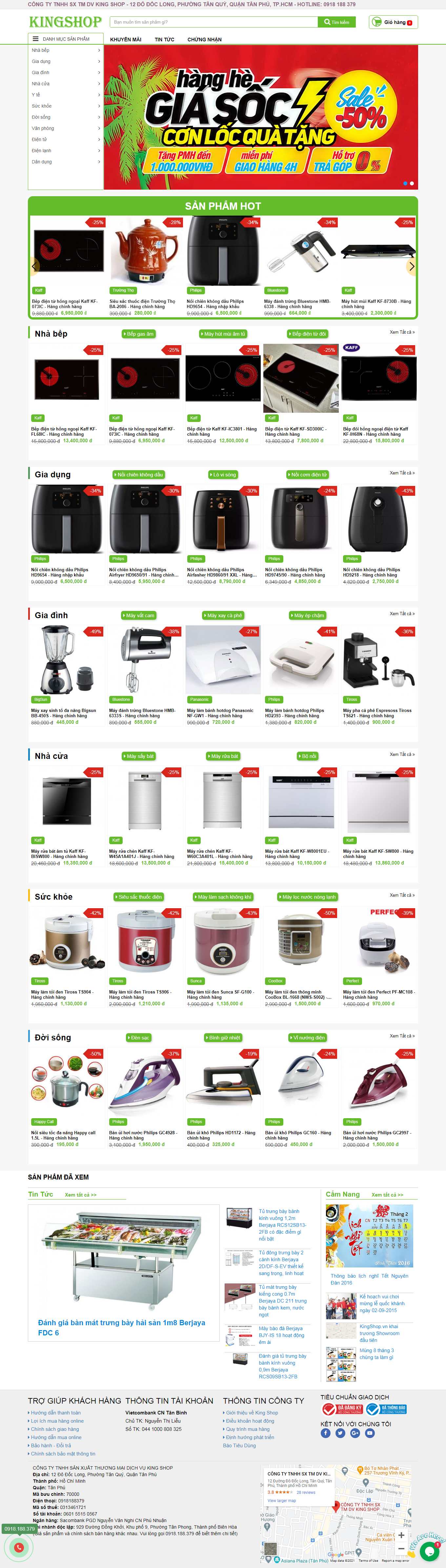 [cloudfone] Thiết kế Website Web Ninh Thuận - kingshopvn