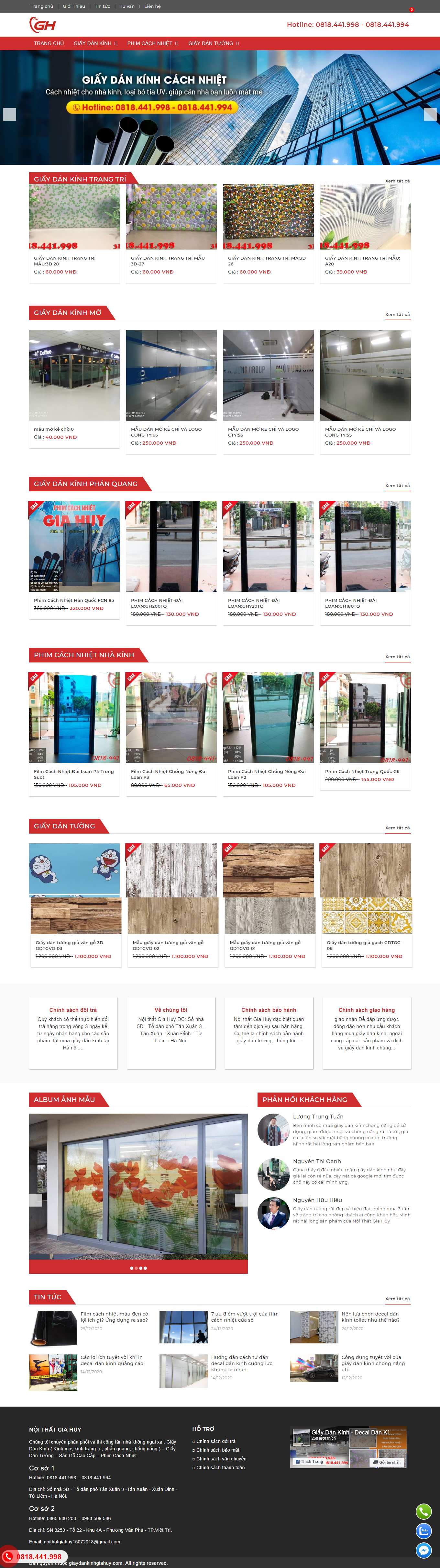 [aocuatui] Thiết kế Website Web Phú Thọ - giaydankinhgiahuycom