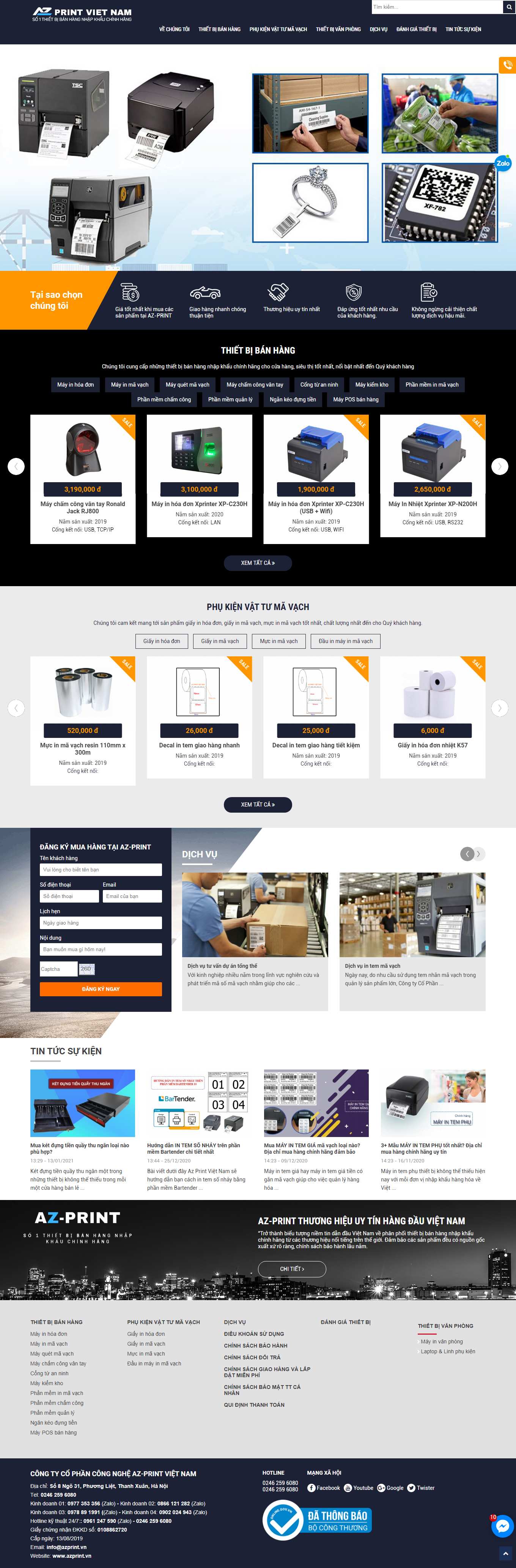[aocuatui] Thiết kế Website Web Phú Thọ - azprintvn