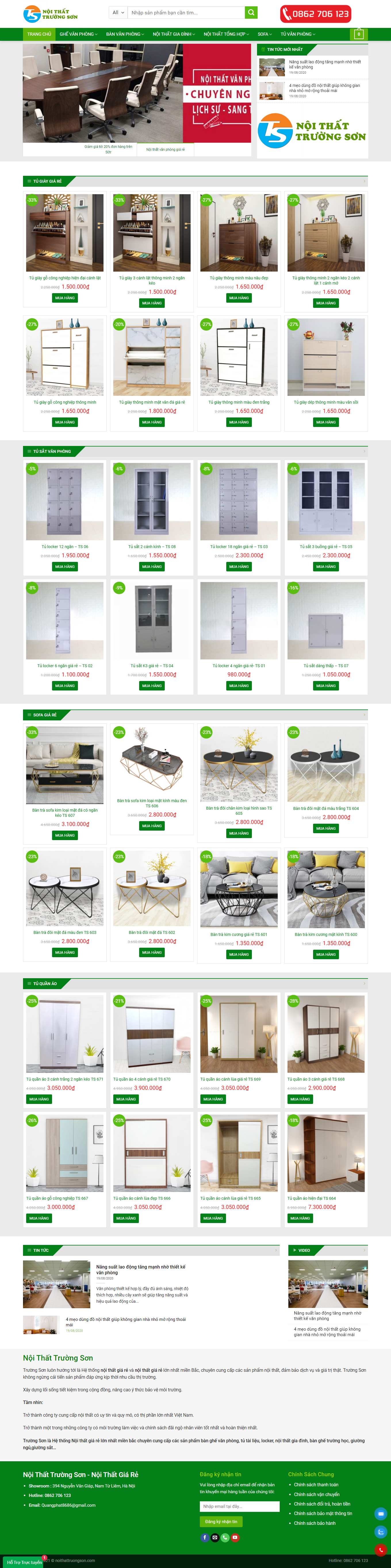 Thiết kế Website Web Phú Yên - noithattruongsoncom