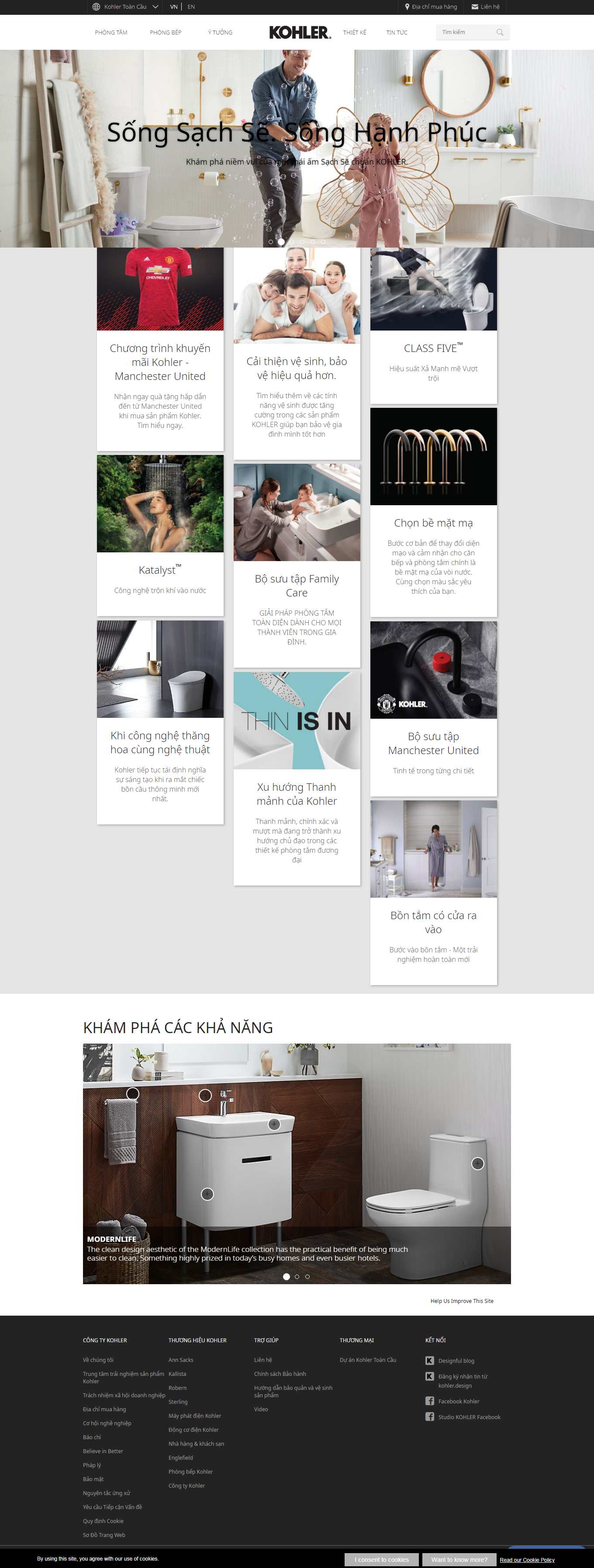 Thiết kế Website Web Quảng Bình - wwwkohlercomvn