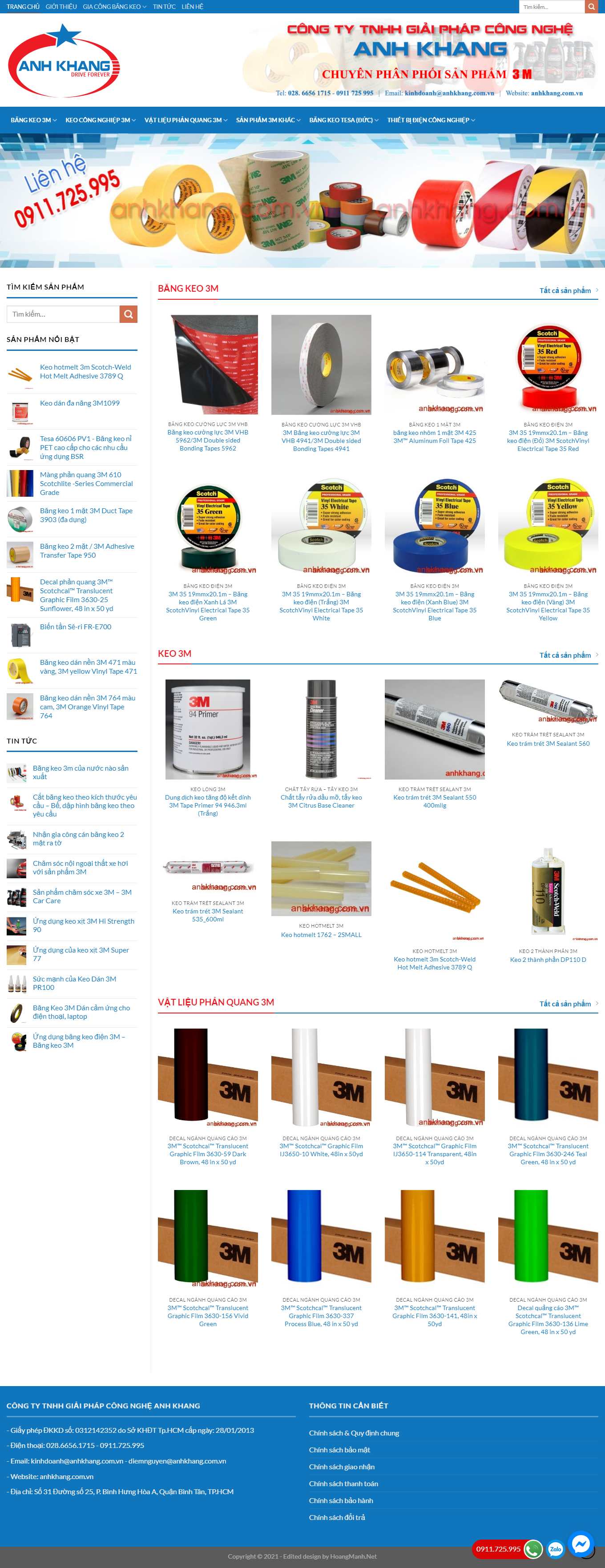 Thiết kế Website Web Quảng Bình - anhkhangcomvn