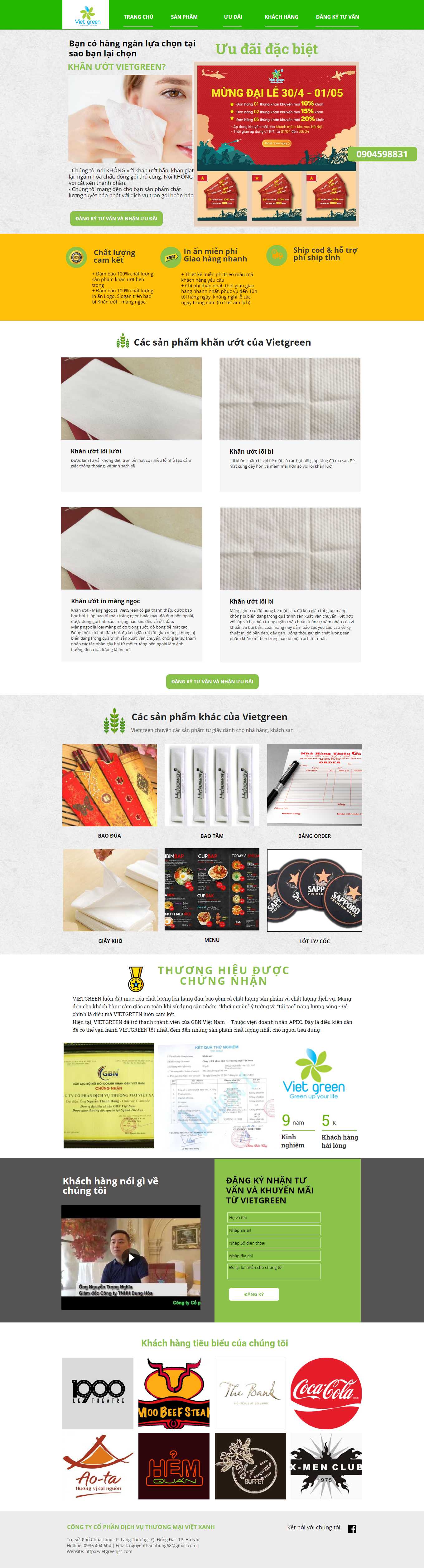 Thiết kế Website Web Sóc Trăng - khangiayuotvietgreenjsccom