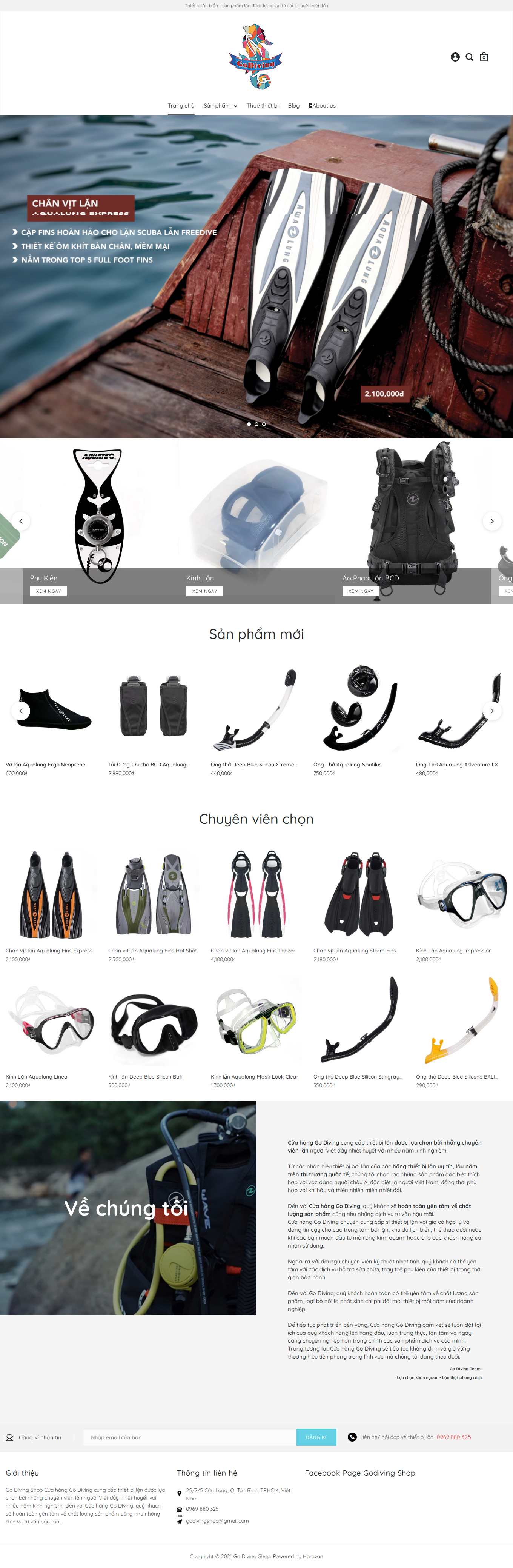[kinhboi] Thiết kế Website Web Thanh Hóa - godivingshopcom
