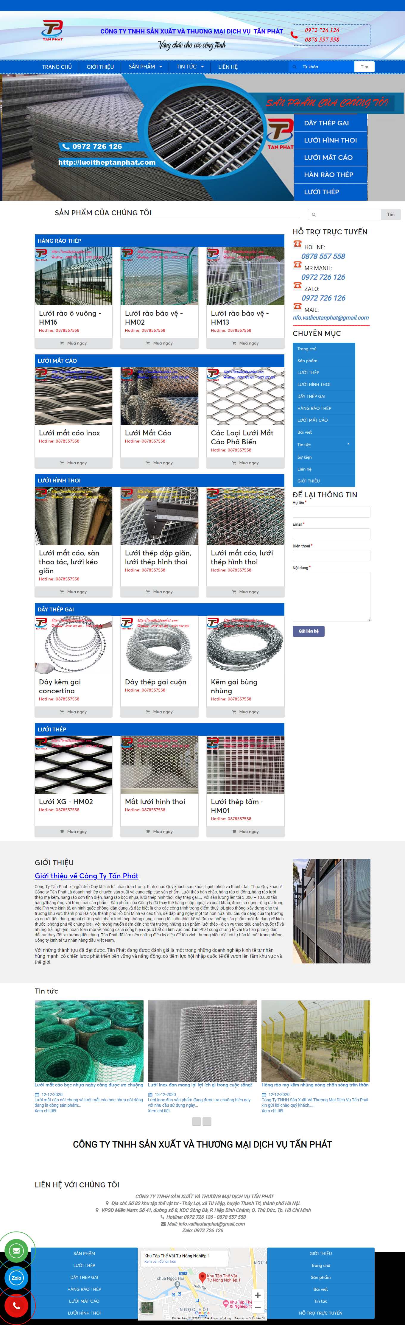 [kinhboi] Thiết kế Website Web Thanh Hóa - luoitheptanphatcom