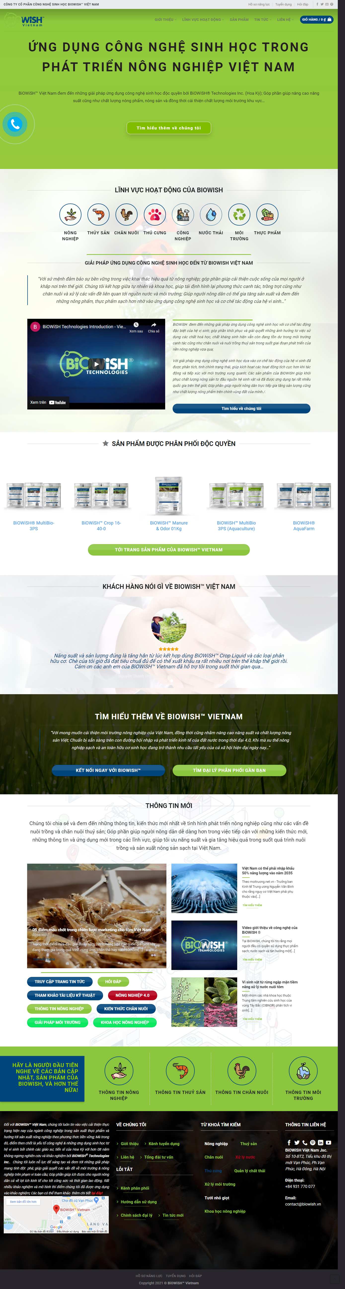 [vprintmachinery] Thiết kế Website Web Trà Vinh - biowishvn