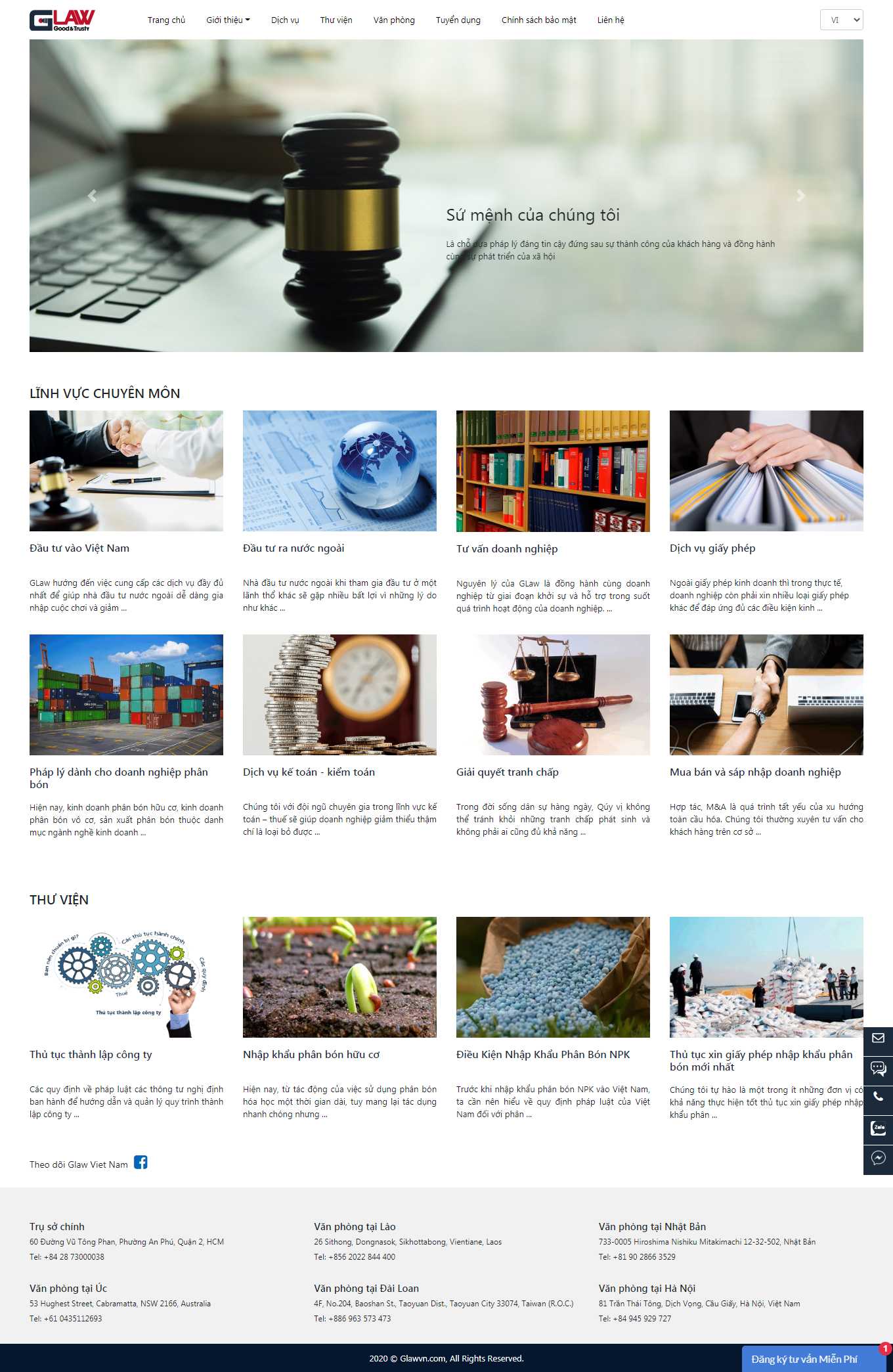 Thiết kế Website Web Tuyên Quang - glawvncom