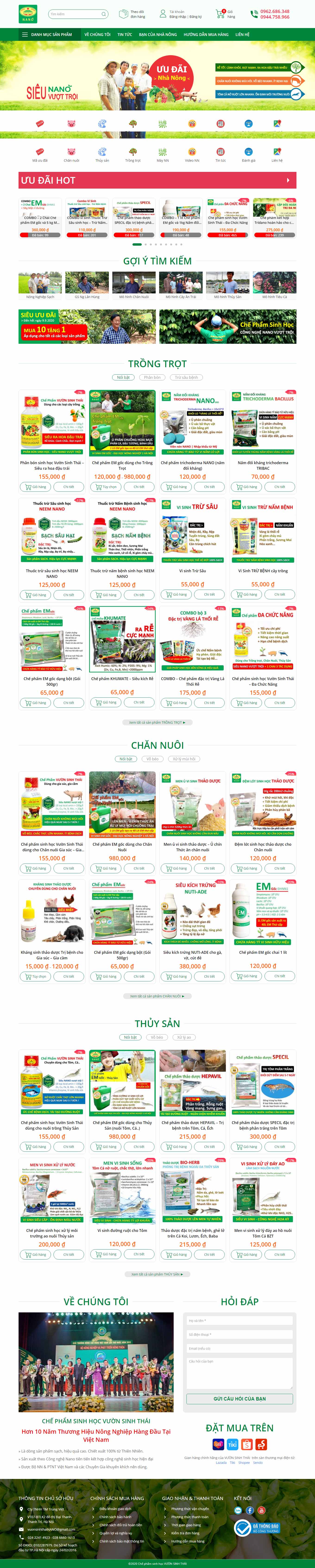 Thiết kế Website Web Tuyên Quang - vuonsinhthaicomvn