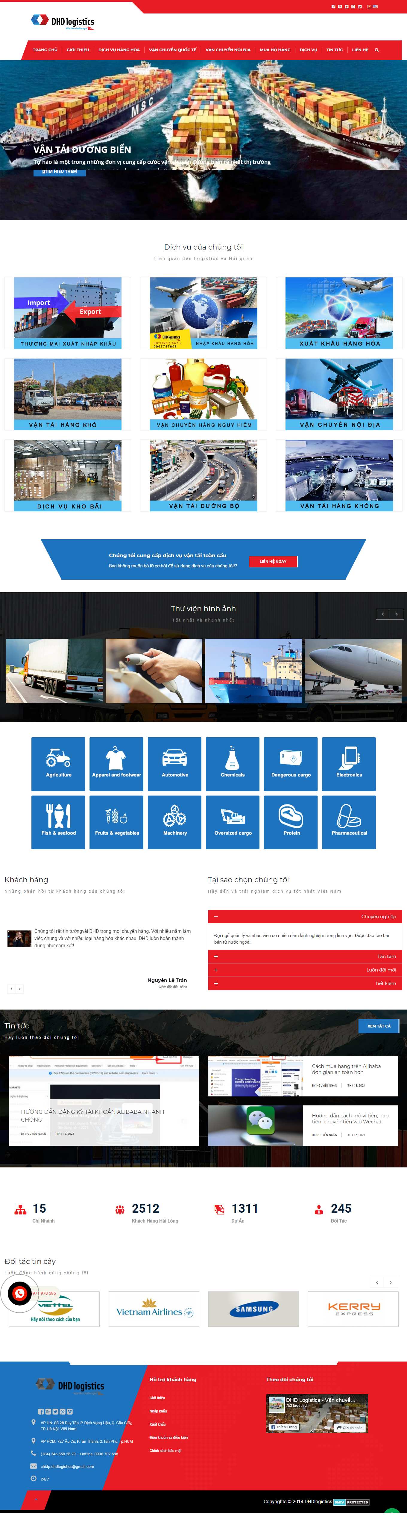 [tracogroup] Thiết kế Website Web Vĩnh Phúc - dhdlogisticscom