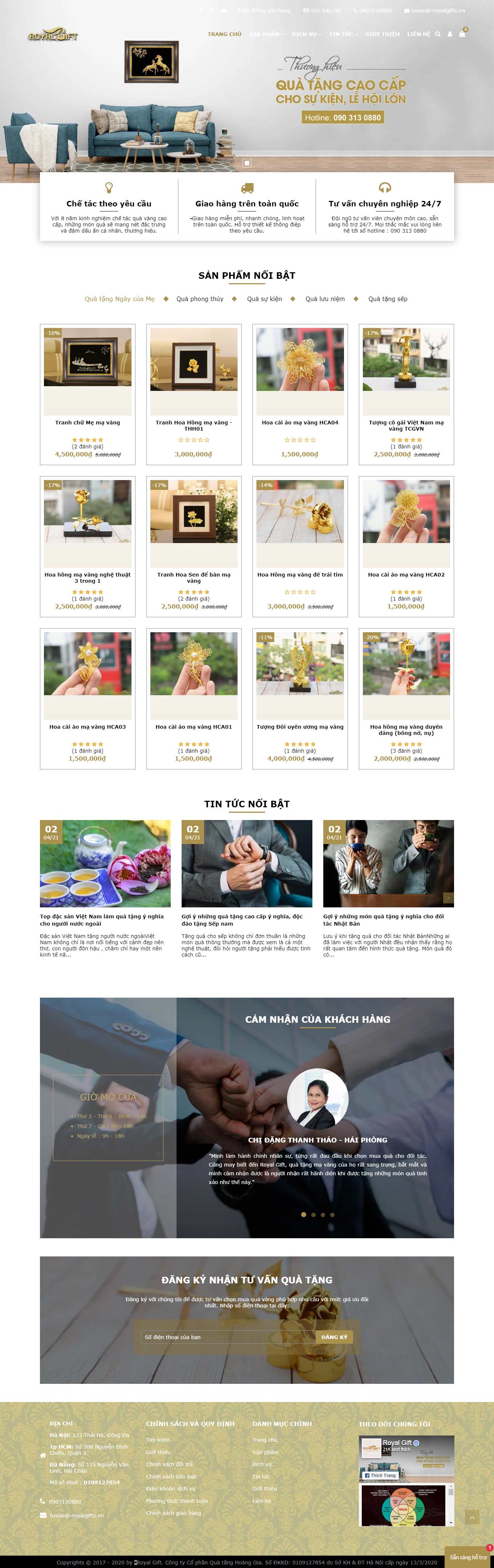 [thienhoaco] Thiết kế Website Web Quận 1 - quahoanggiavn