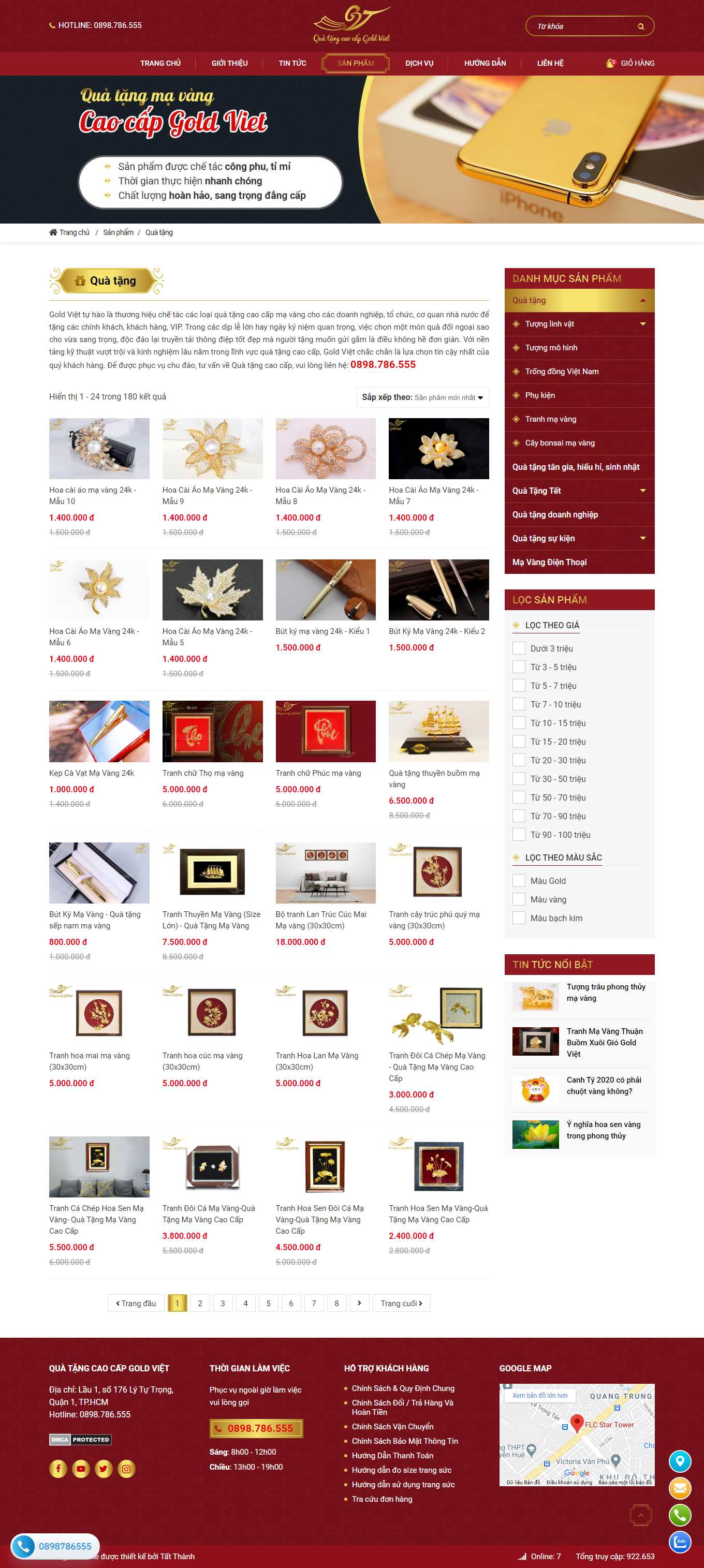 [thienhoaco] Thiết kế Website Web Quận 1 - goldviet24kvn