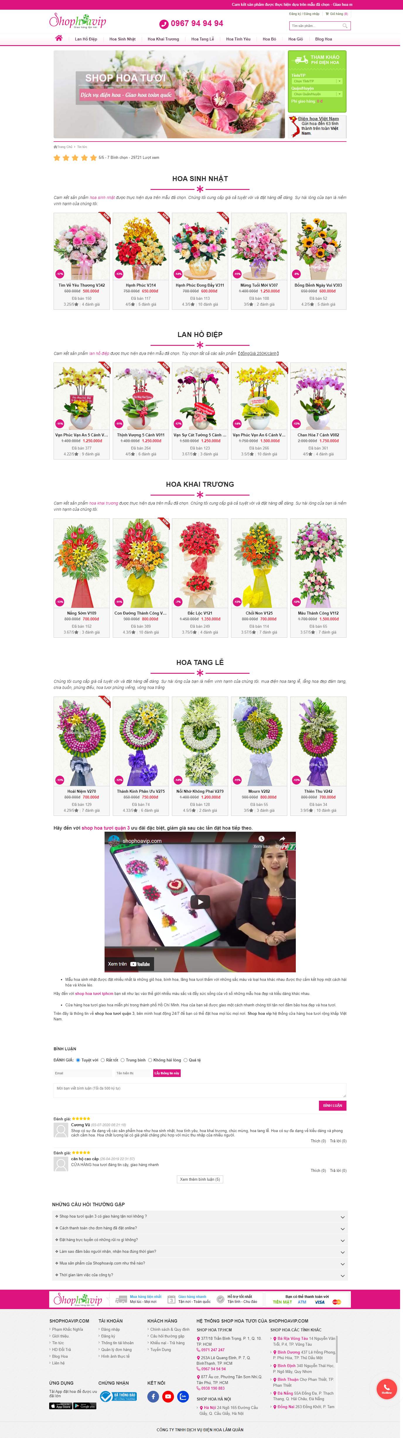 [tinmoi] Thiết kế Website Web Quận 6 - shophoavipcom