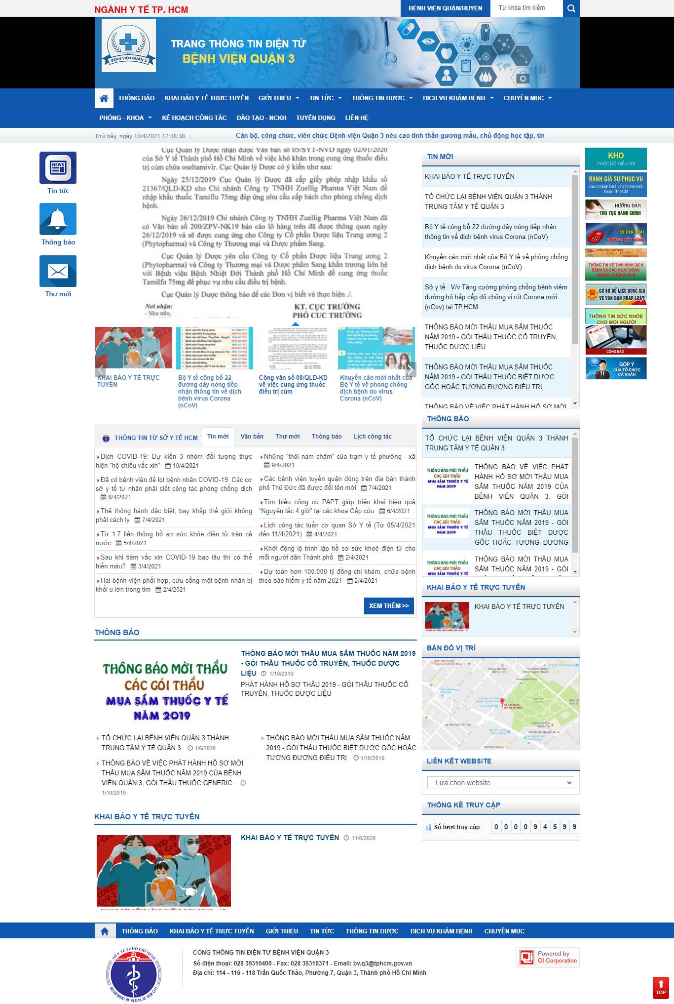 [handmadeartstudios] Thiết kế Website Web Quận 3 - bvquan3medinetgovvn