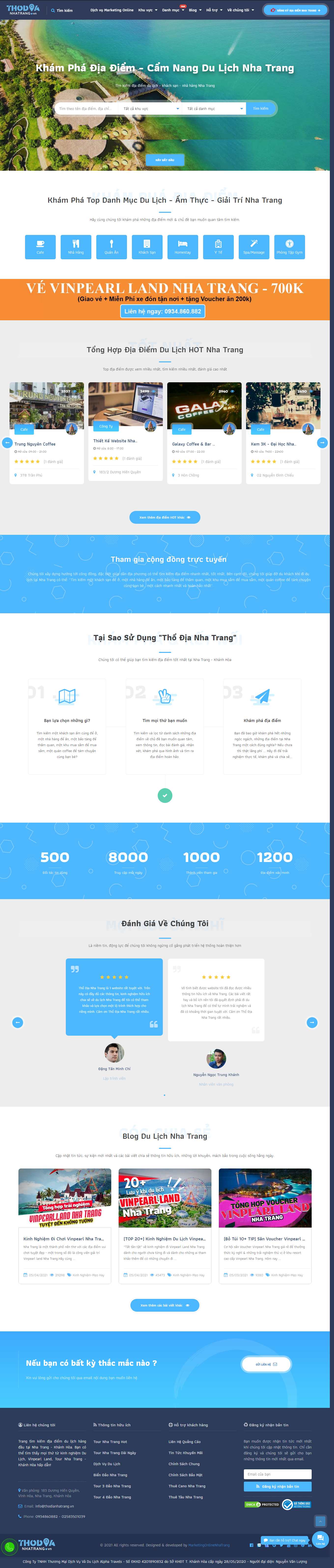 [handmadeartstudios] Thiết kế Website Web Quận 3 - thodianhatrangvn