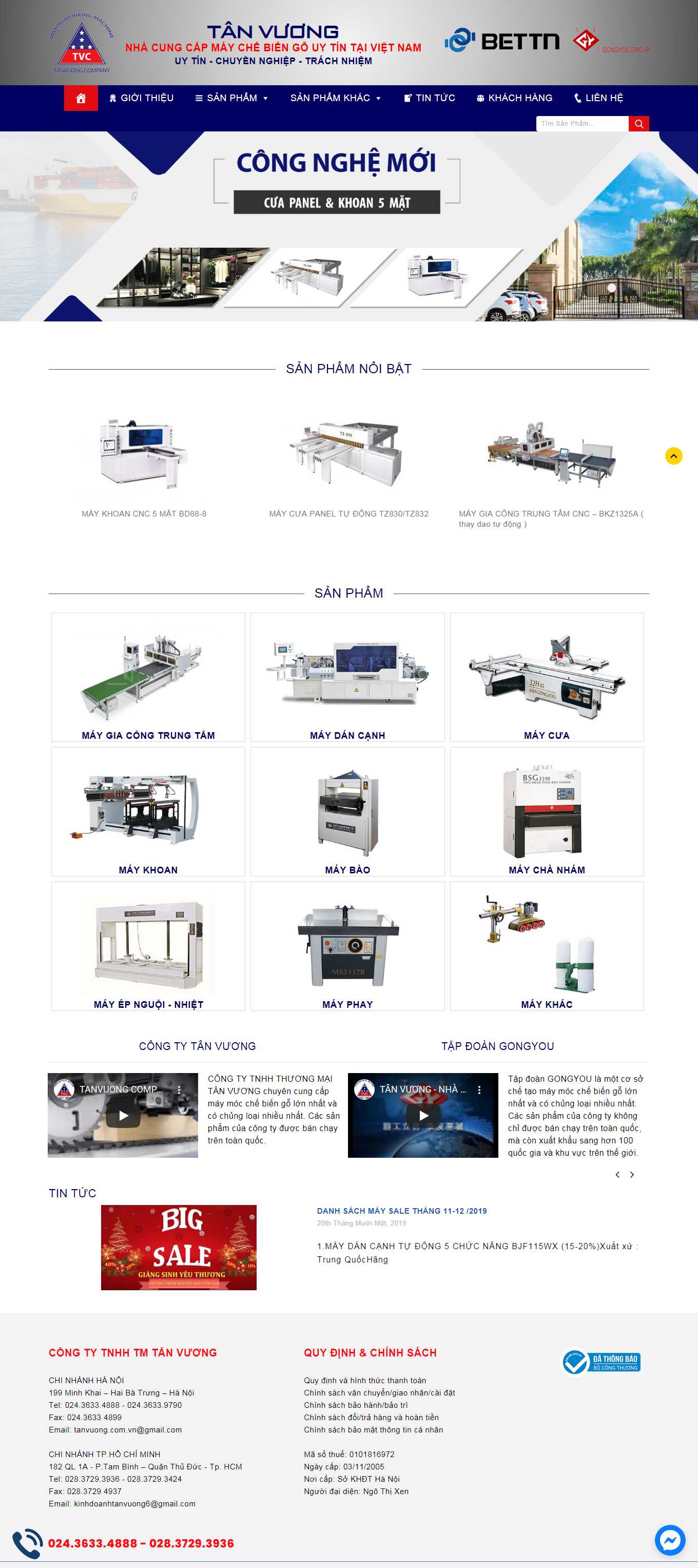 Thiết kế Website Web quận Bình Thạnh - tanvuongcomvn
