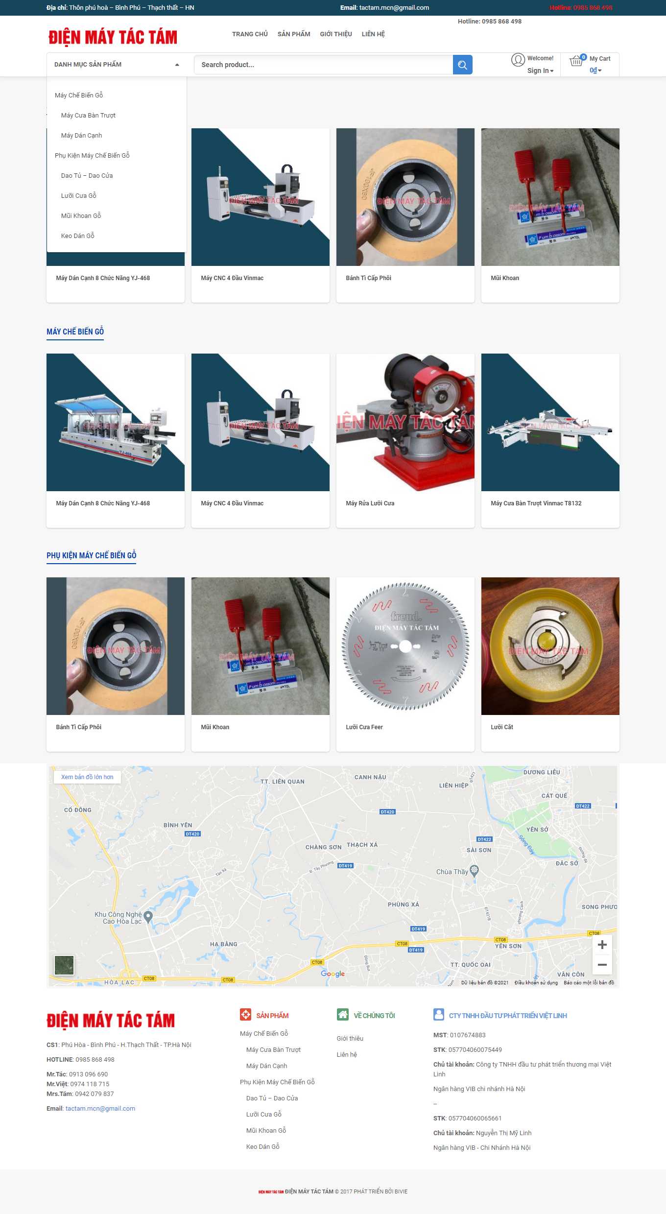 Thiết kế Website Web quận Bình Thạnh - maychebiengotactamcom
