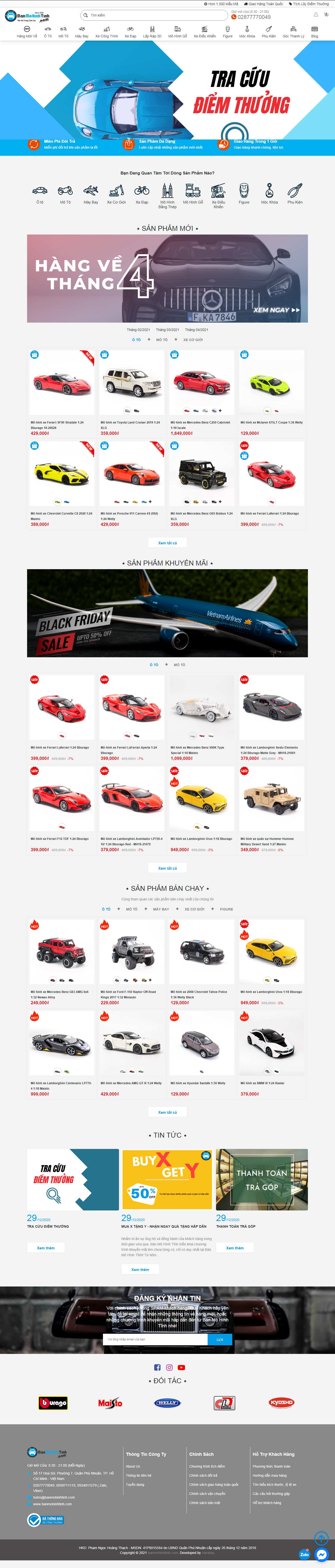 Thiết kế Website Web quận Tân Bình - banmohinhtinhcom