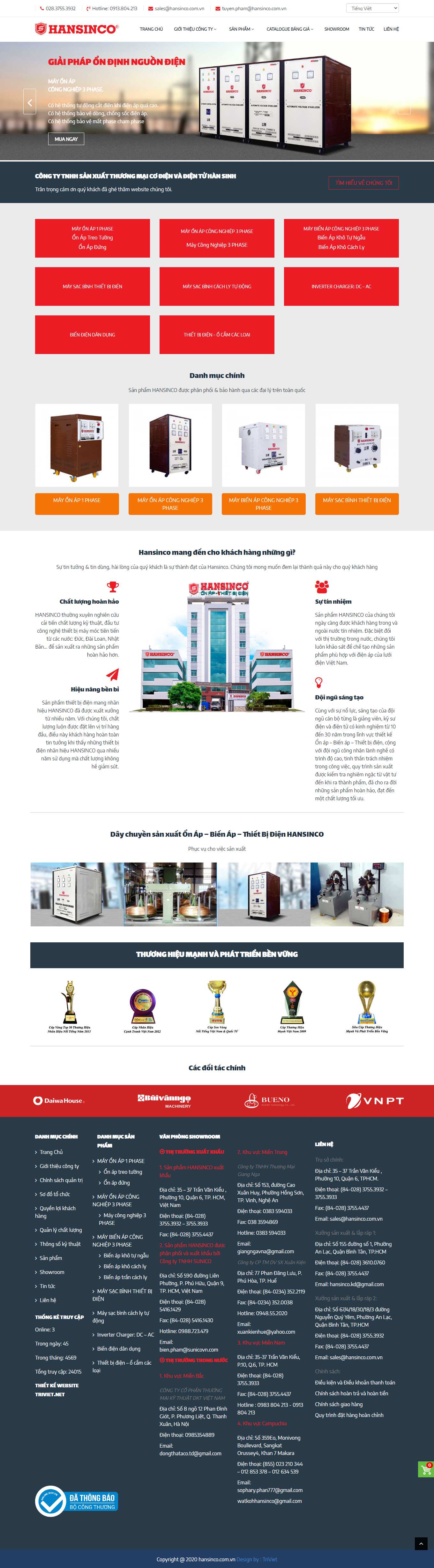 Thiết kế Website Web quận Tân Bình - hansincocomvn