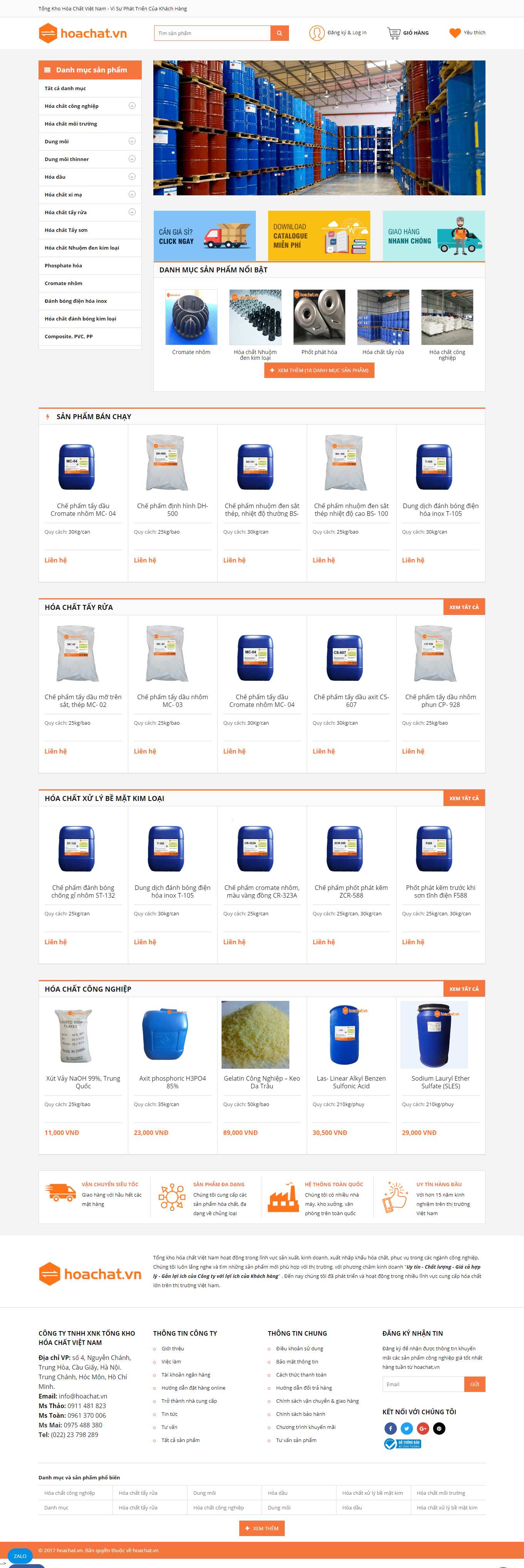 Thiết kế Website Web quận Tân Phú - wwwhoachatvn