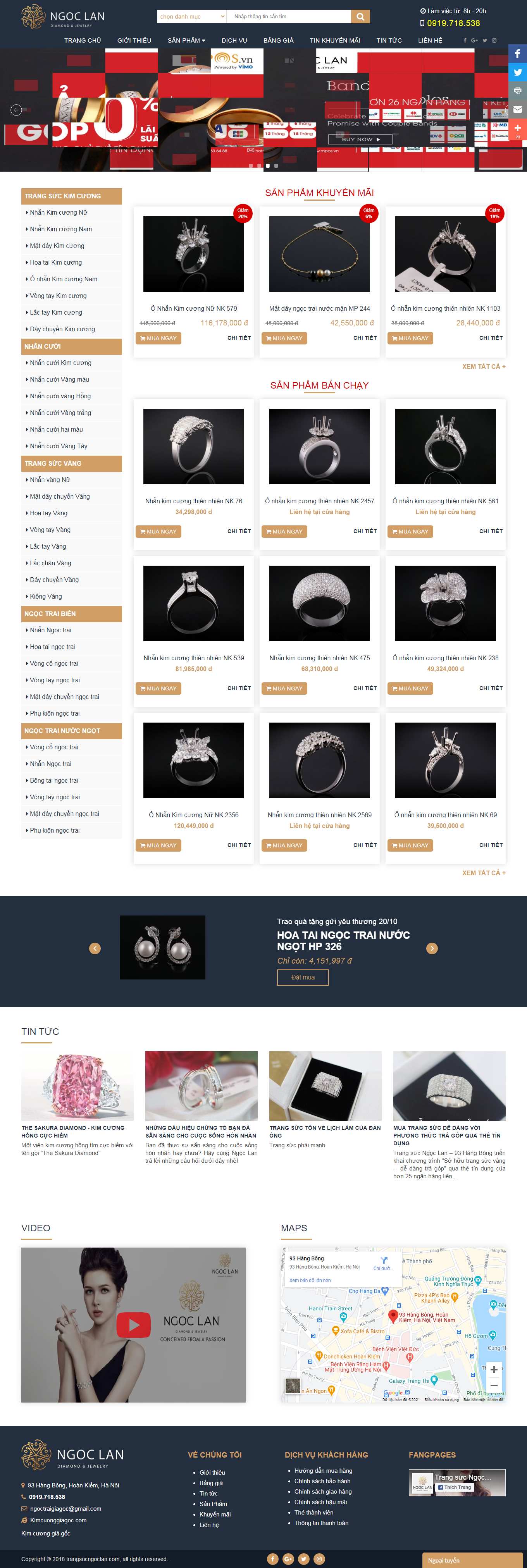 [ngoinhathanhtuyen] Thiết kế Website Web quận Thủ Đức - trangsucngoclancom