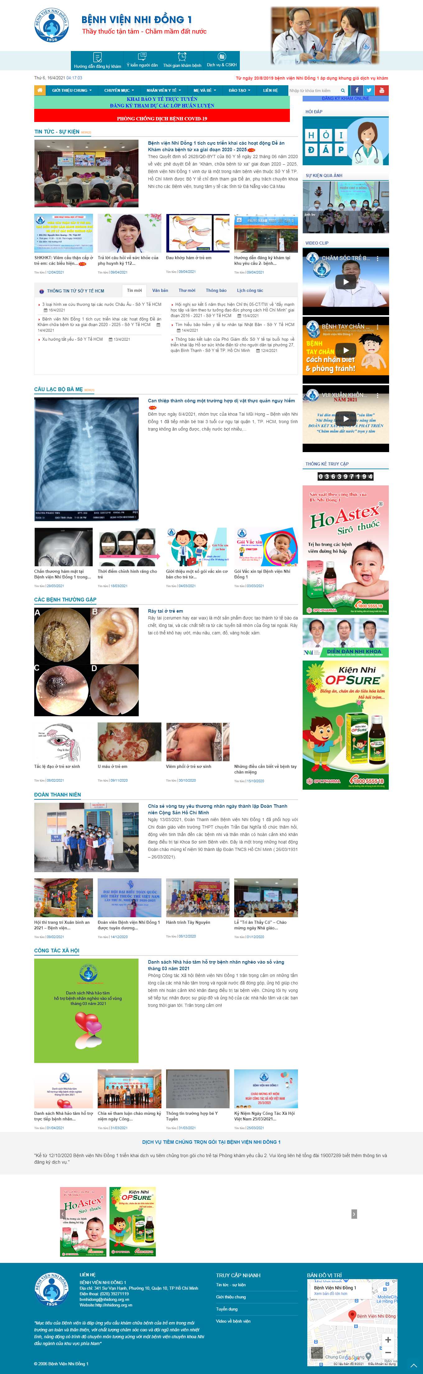 [yhoccongdong] Thiết kế Website Web y học - nhidongorgvn