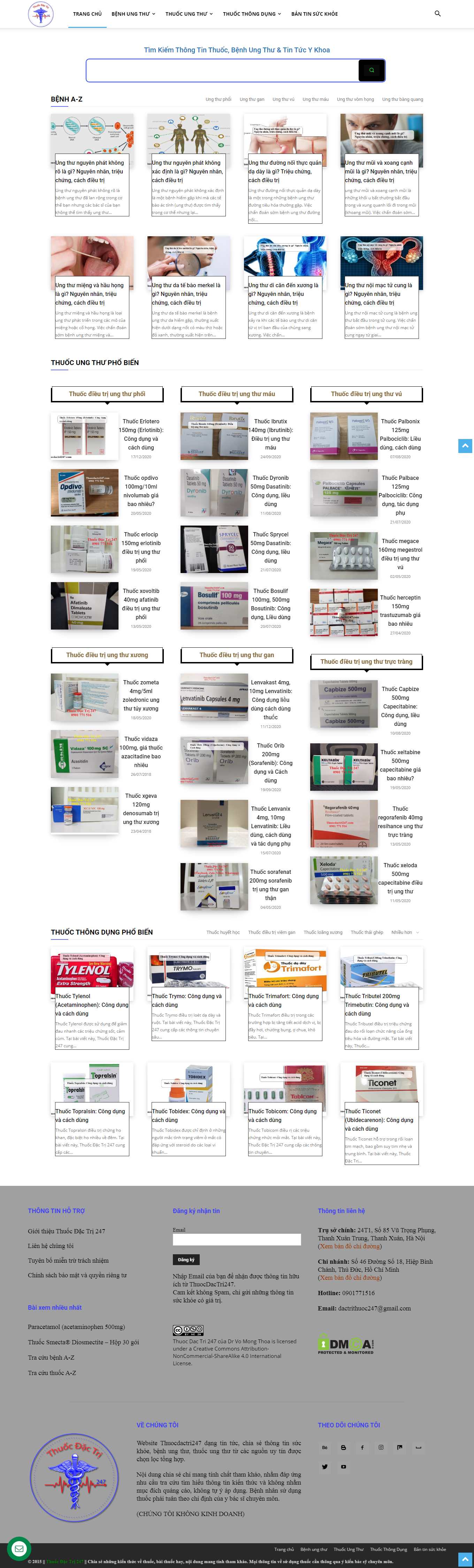 [yduocluanthanh] Thiết kế Website Web dược - thuocdactri247com