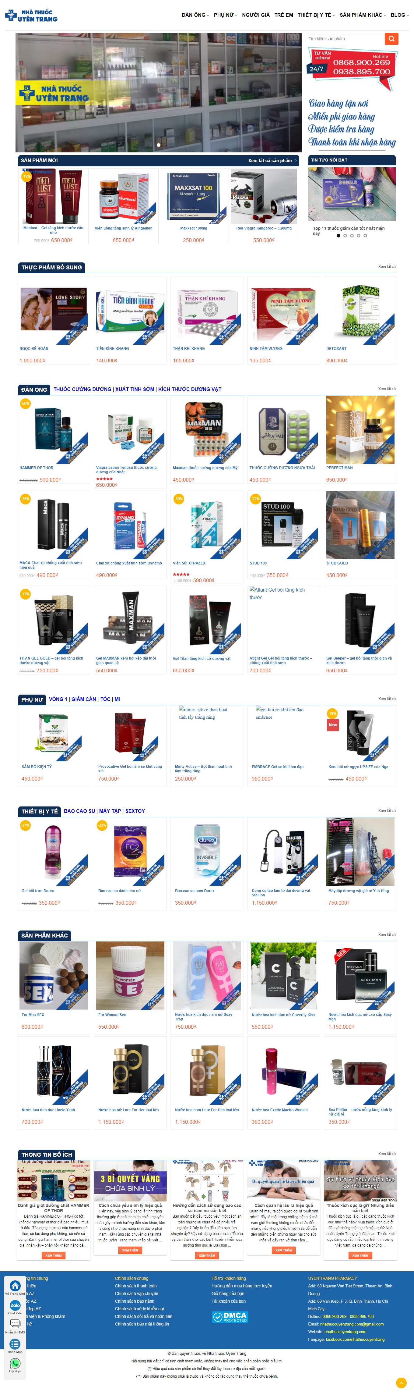 [yduocluanthanh] Thiết kế Website Web dược - nhathuocuyentrangcom