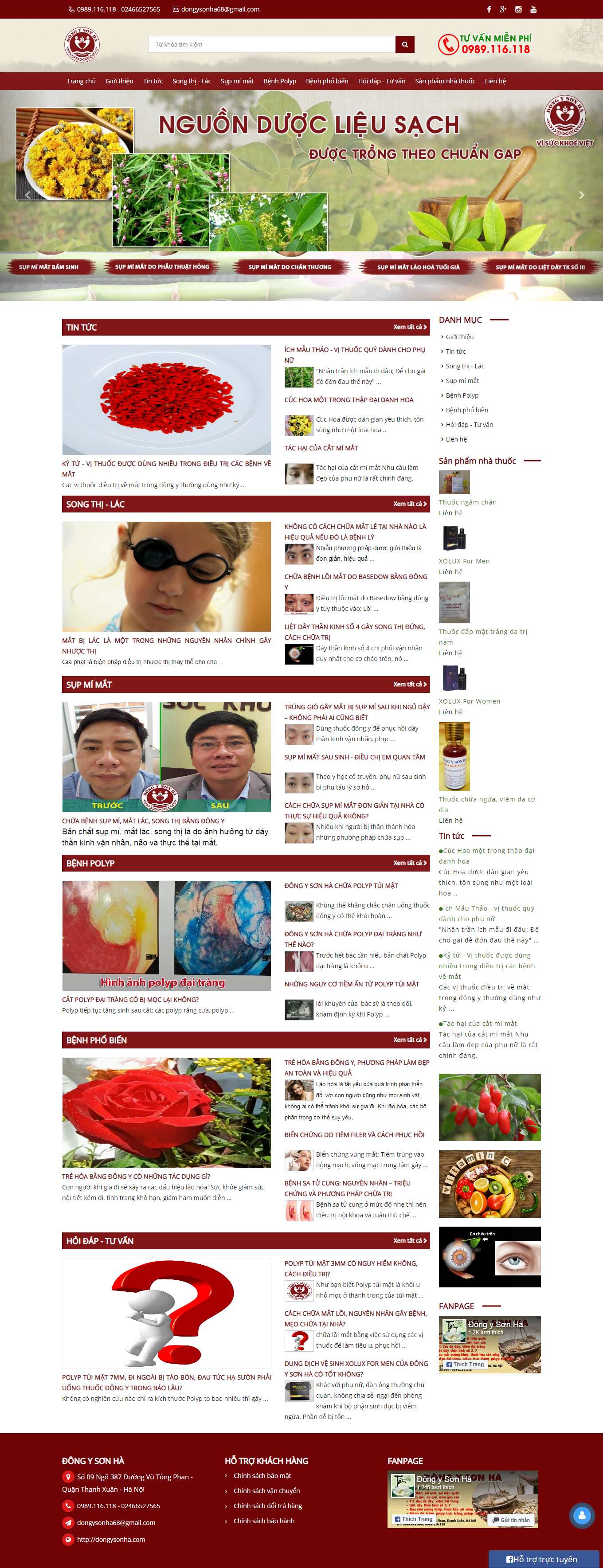 [yduocluanthanh] Thiết kế Website Web dược - dongysonhacom