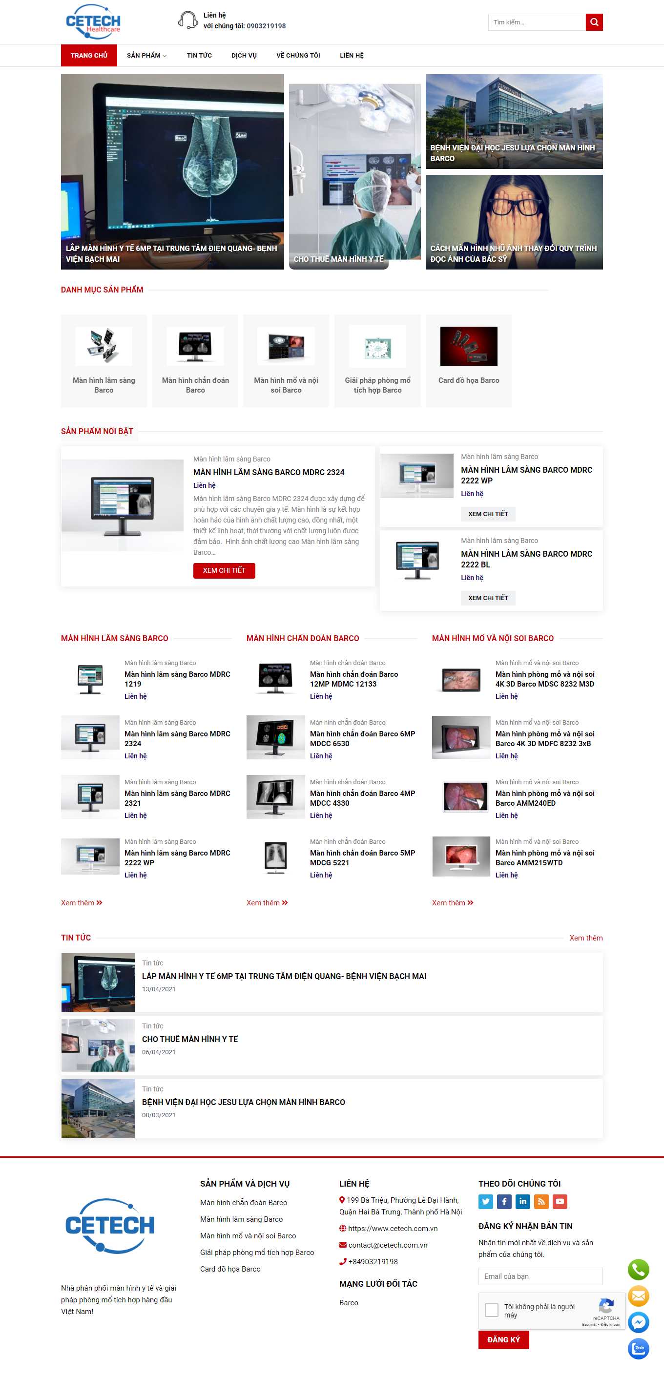 Thiết kế Website Web y tế - manhinhytevn