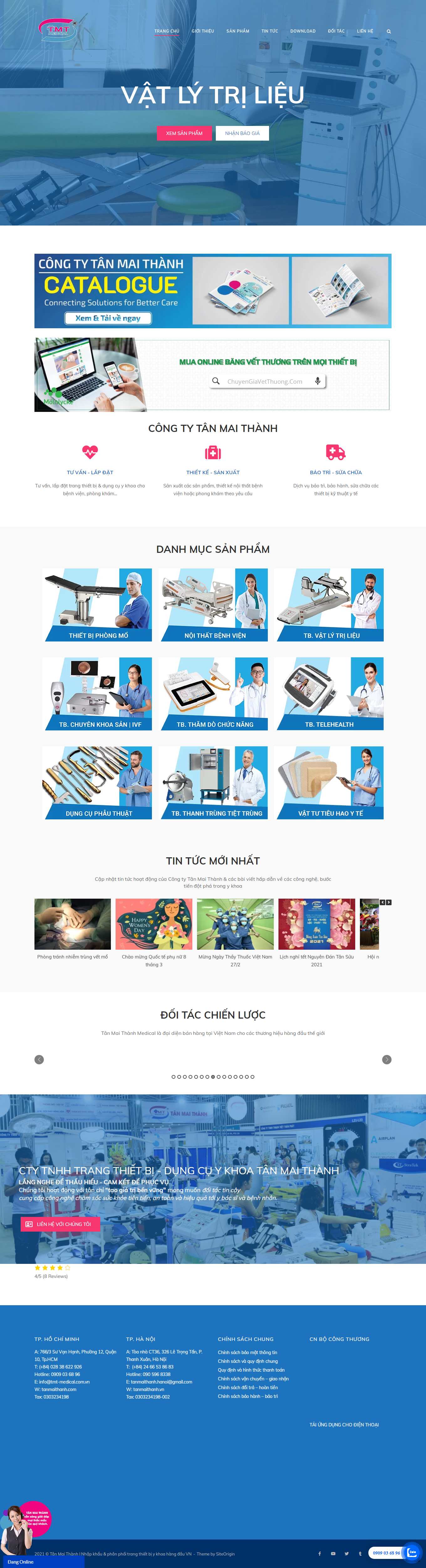 Thiết kế Website Web y tế - tanmaithanhcom