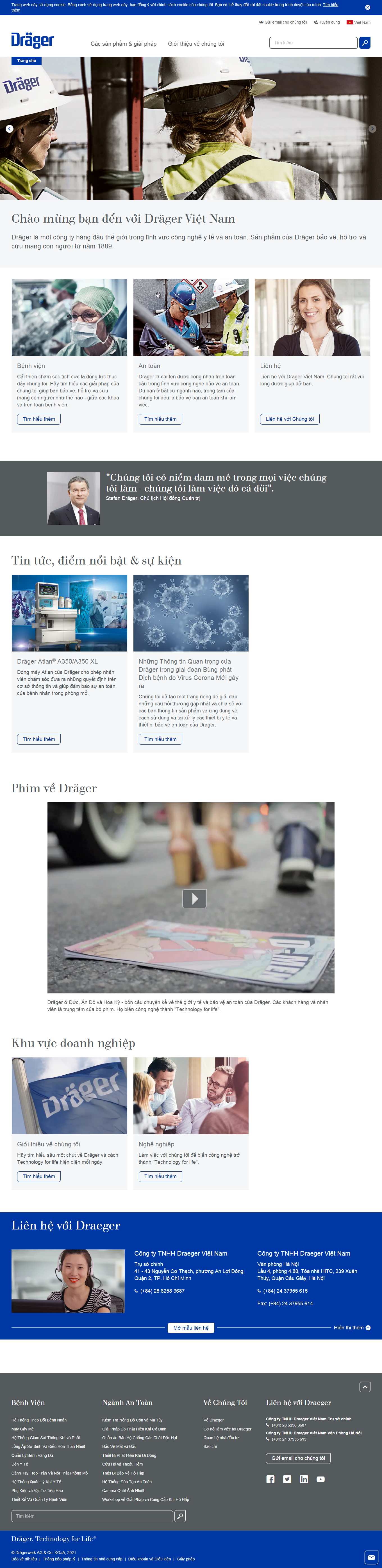 Thiết kế Website Web y tế - wwwdraegercom