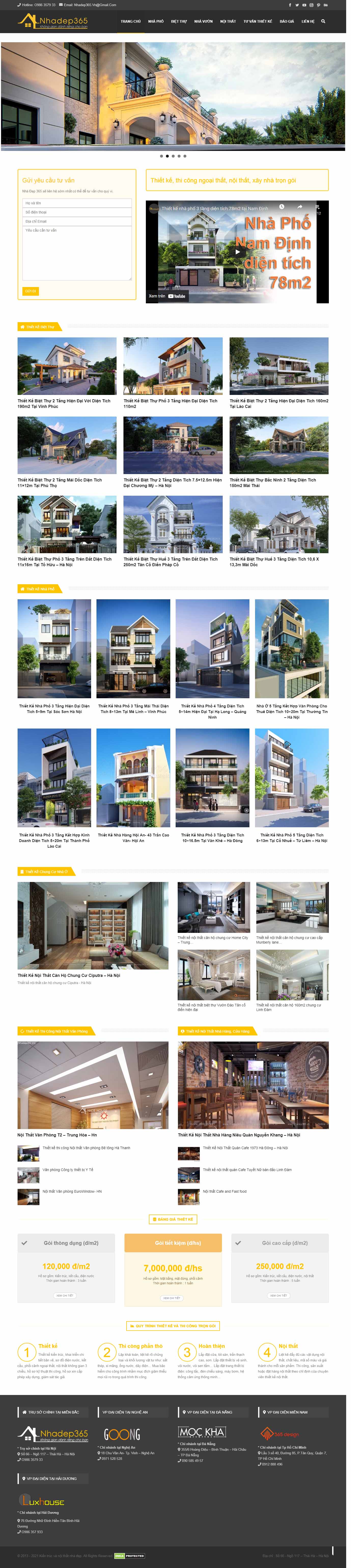 [kienviet] Thiết kế Website Web kiến trúc - nhadep365vn