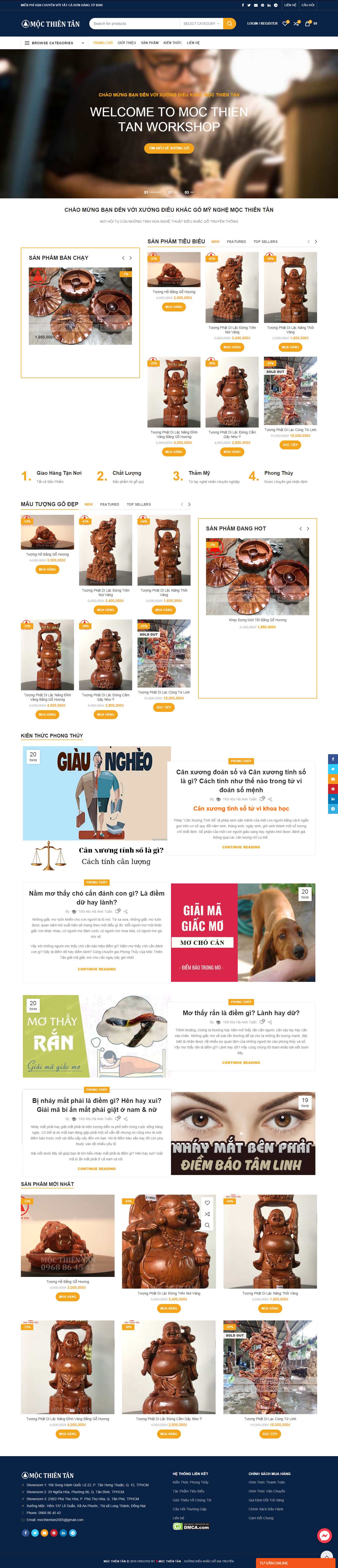 [tuongdamynghe] Thiết kế Website Web điêu khắc - mocthientancom