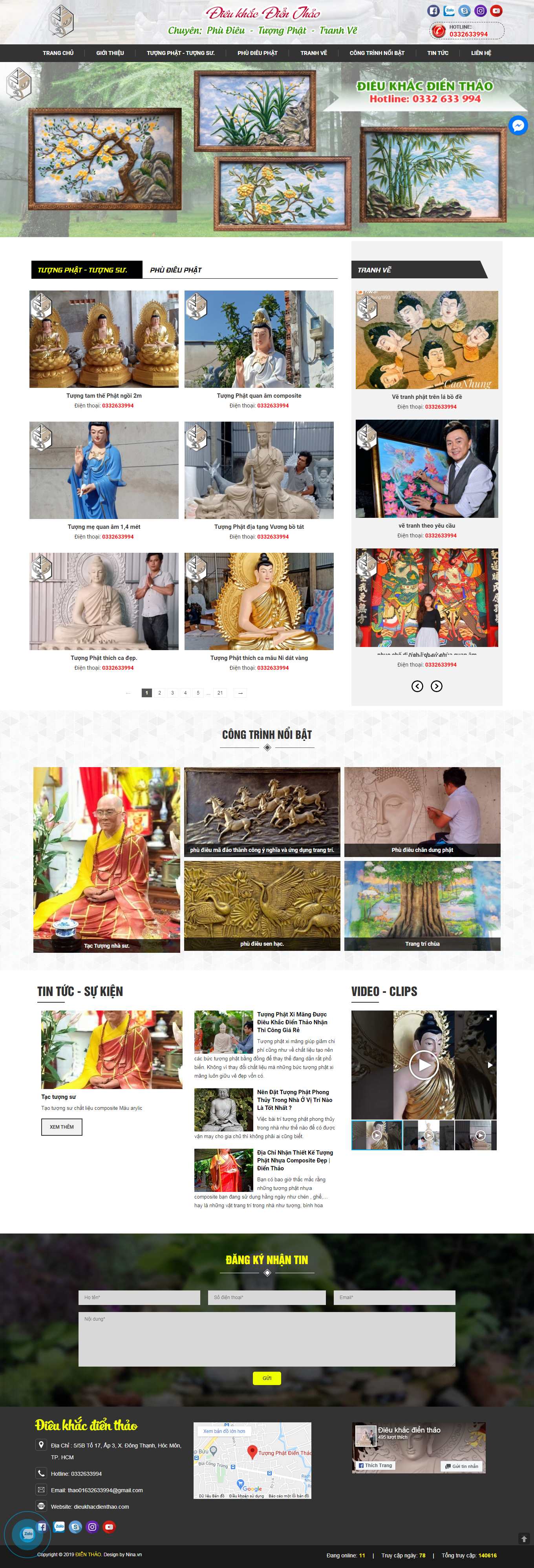 [tuongdamynghe] Thiết kế Website Web điêu khắc - dieukhacdienthaocom