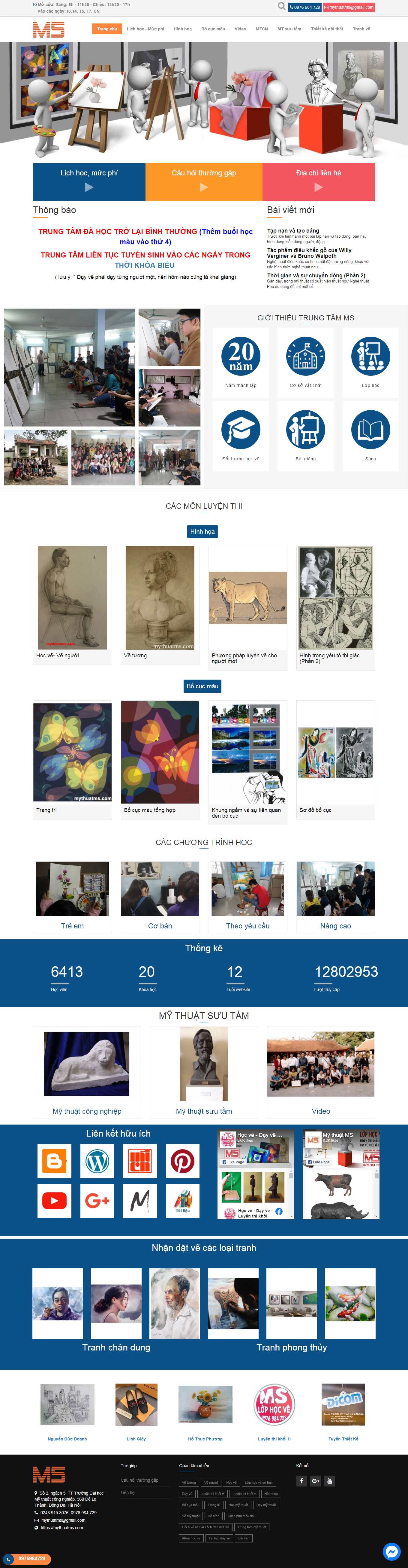 [tuongdamynghe] Thiết kế Website Web điêu khắc - mythuatmscom