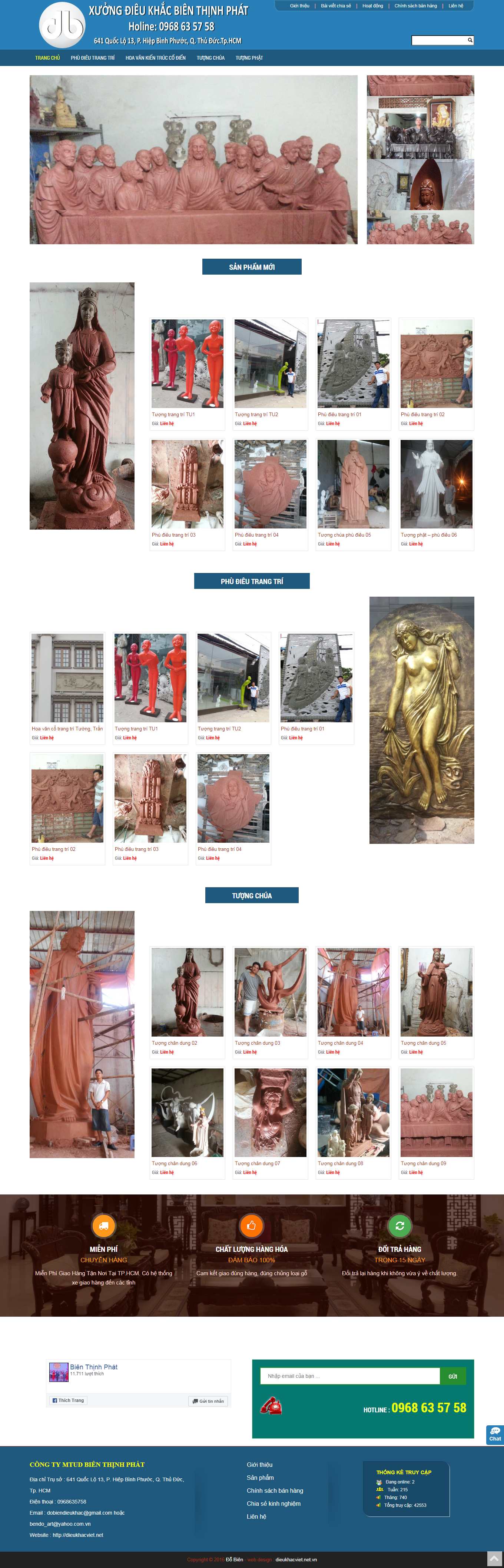 [tuongdamynghe] Thiết kế Website Web điêu khắc - dieukhacvietnetvn