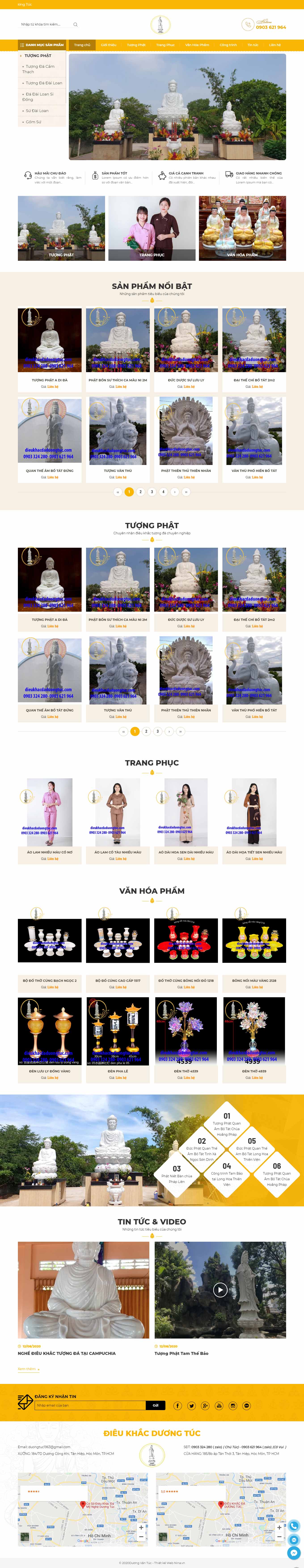 [tuongdamynghe] Thiết kế Website Web điêu khắc - dieukhacdaduongtuccom