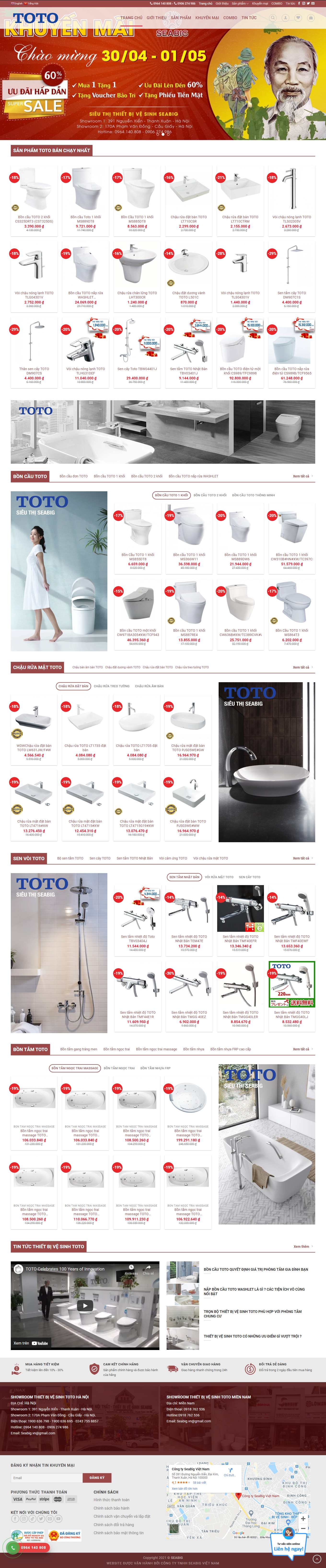 [hethongthietbivesinh] Thiết kế Website Web sen vòi - thietbivesinhtotovn