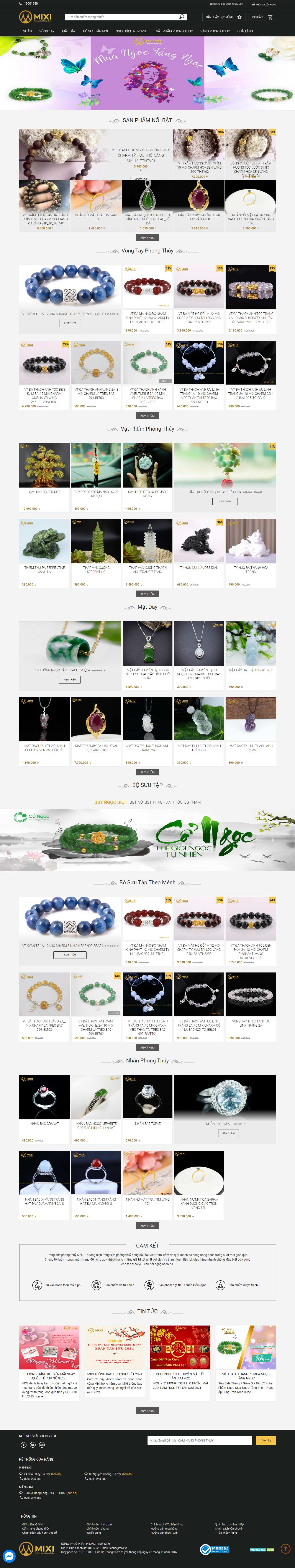 [trangsucvt] Thiết kế Website Web vòng tay phong thủy - mixivn