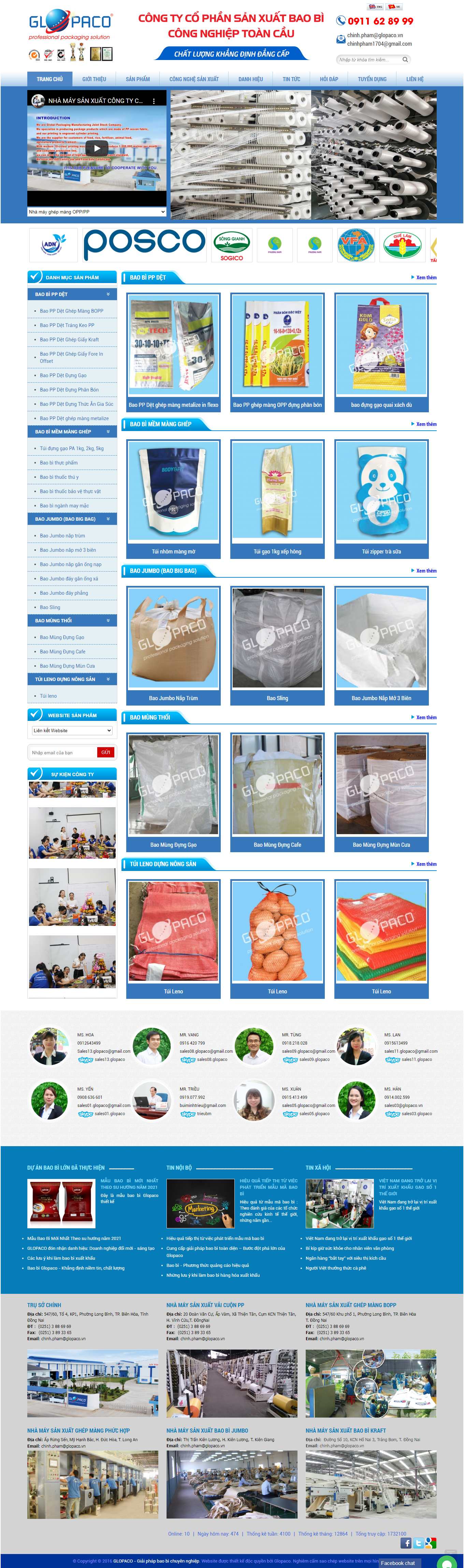 Thiết kế Website Web nhanh - glopacovn