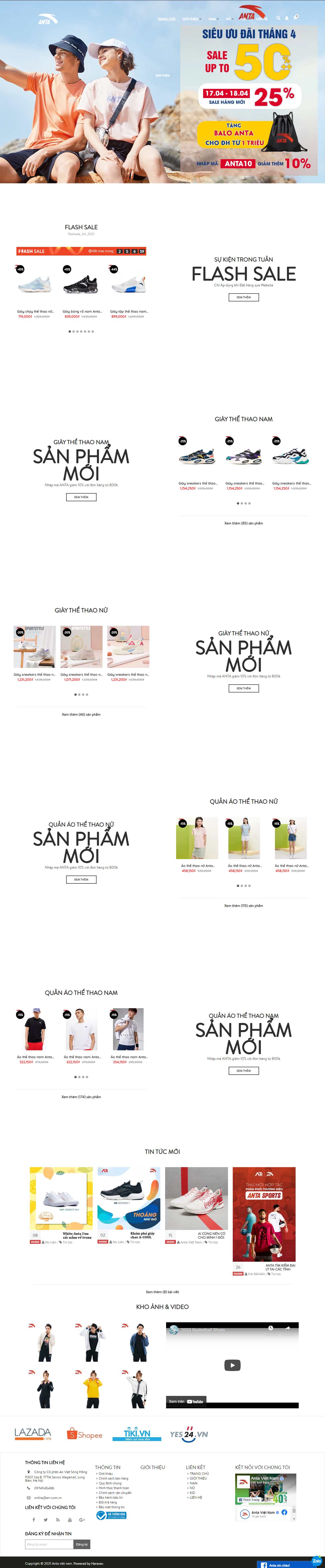 Thiết kế Website Web nhanh - antavncom