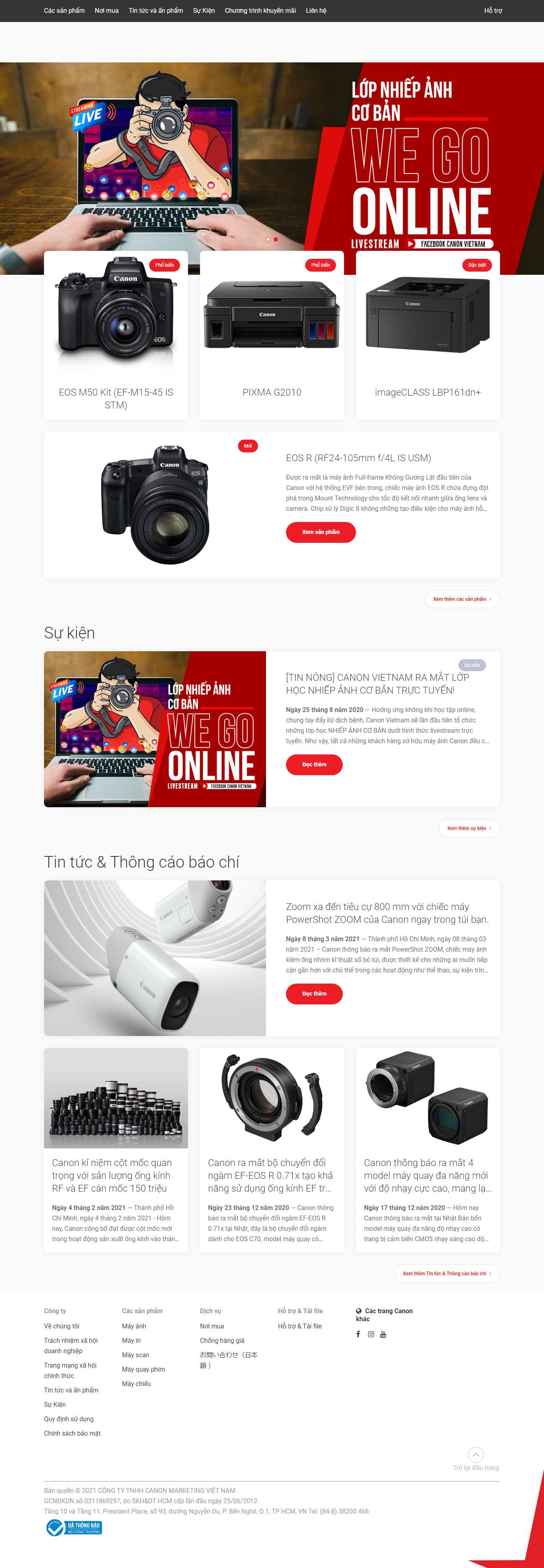 Thiết kế Website Web nhanh - vncanon