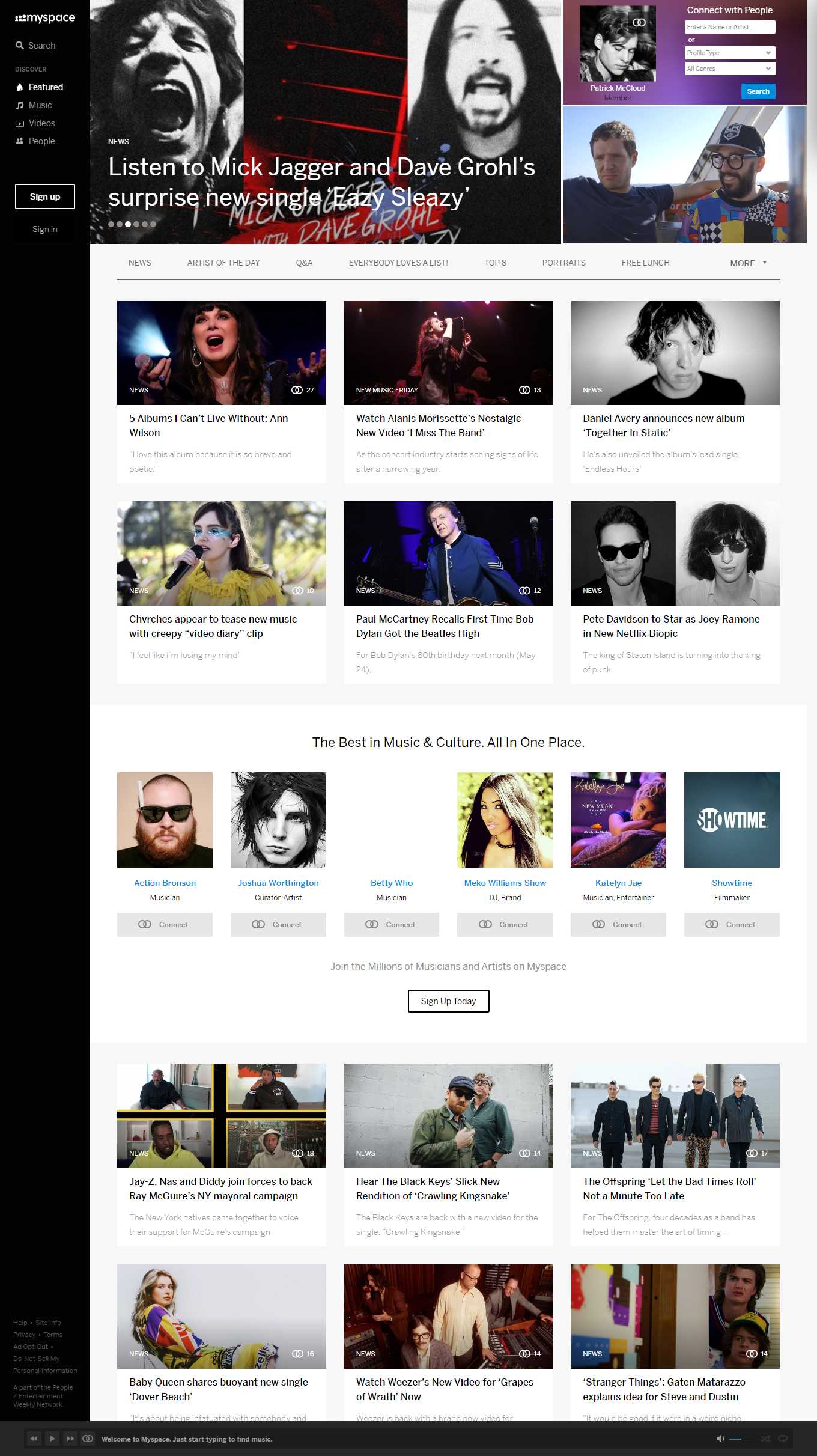 [nhaccuatui] Thiết kế Website Web nhạc - myspacecom