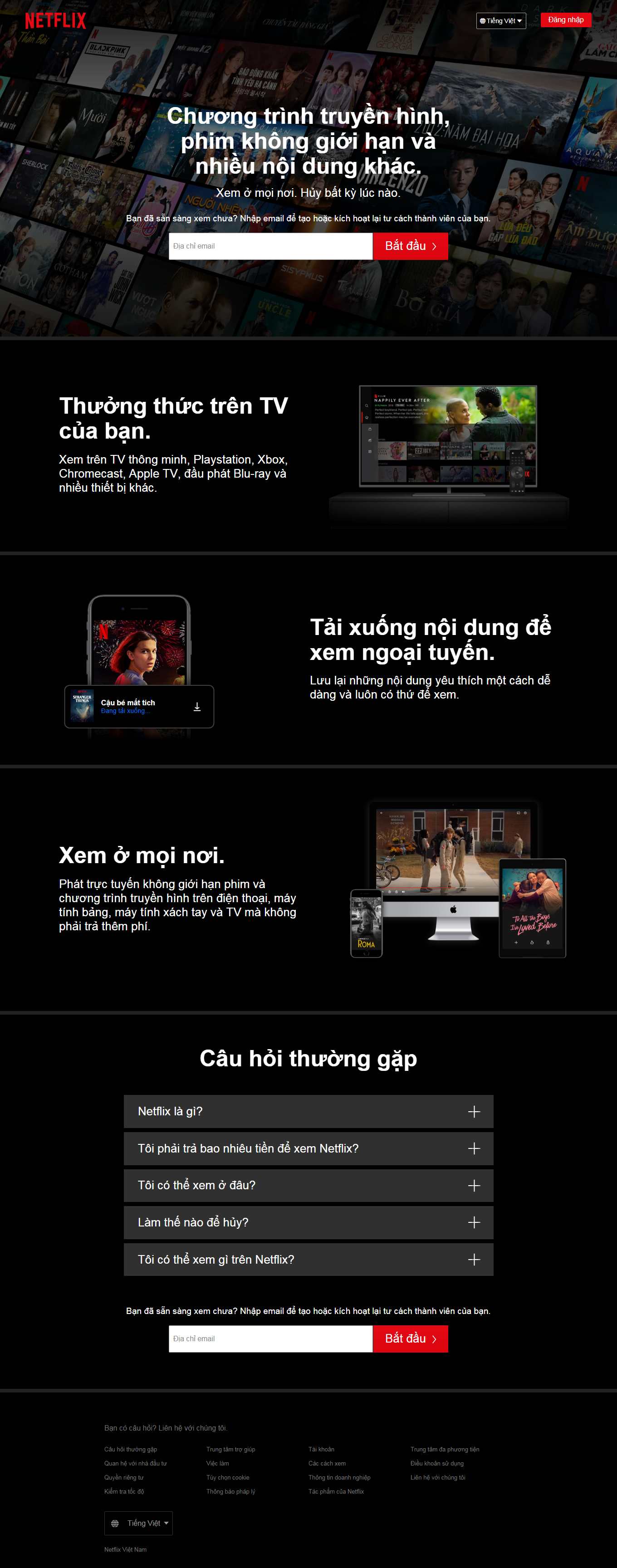Thiết kế Website Web phim - wwwnetflixcom