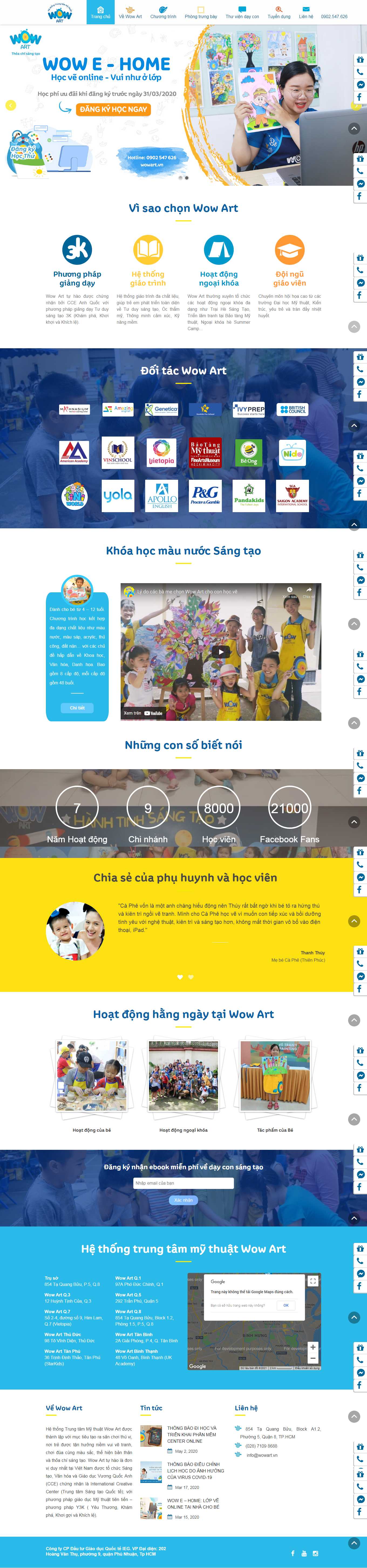 Thiết kế Website Web mẫu có sẵn - wowartvn